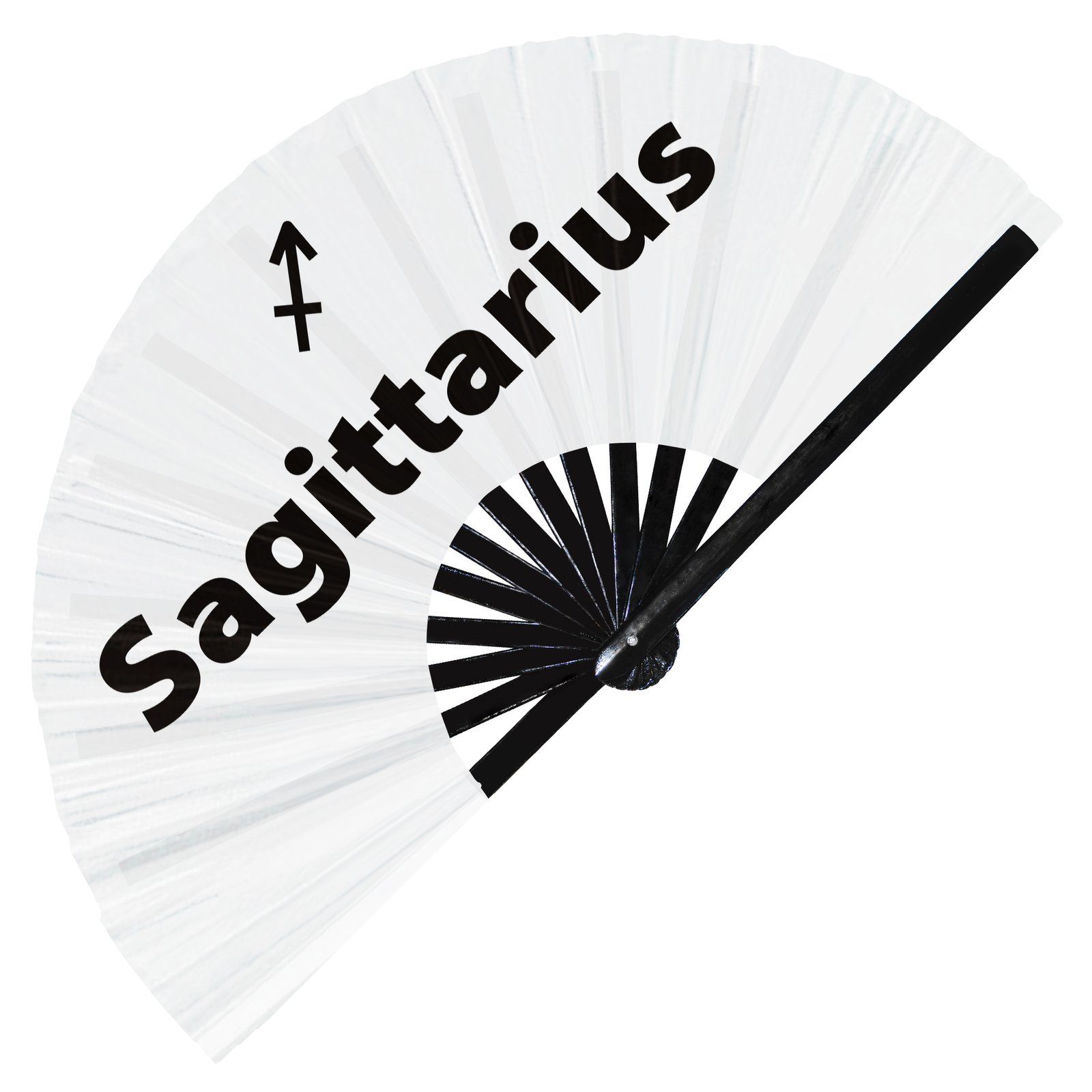Sagittarius Zodiac Sign - Clack Folding Rave & Festival Hand Fan - Image 8