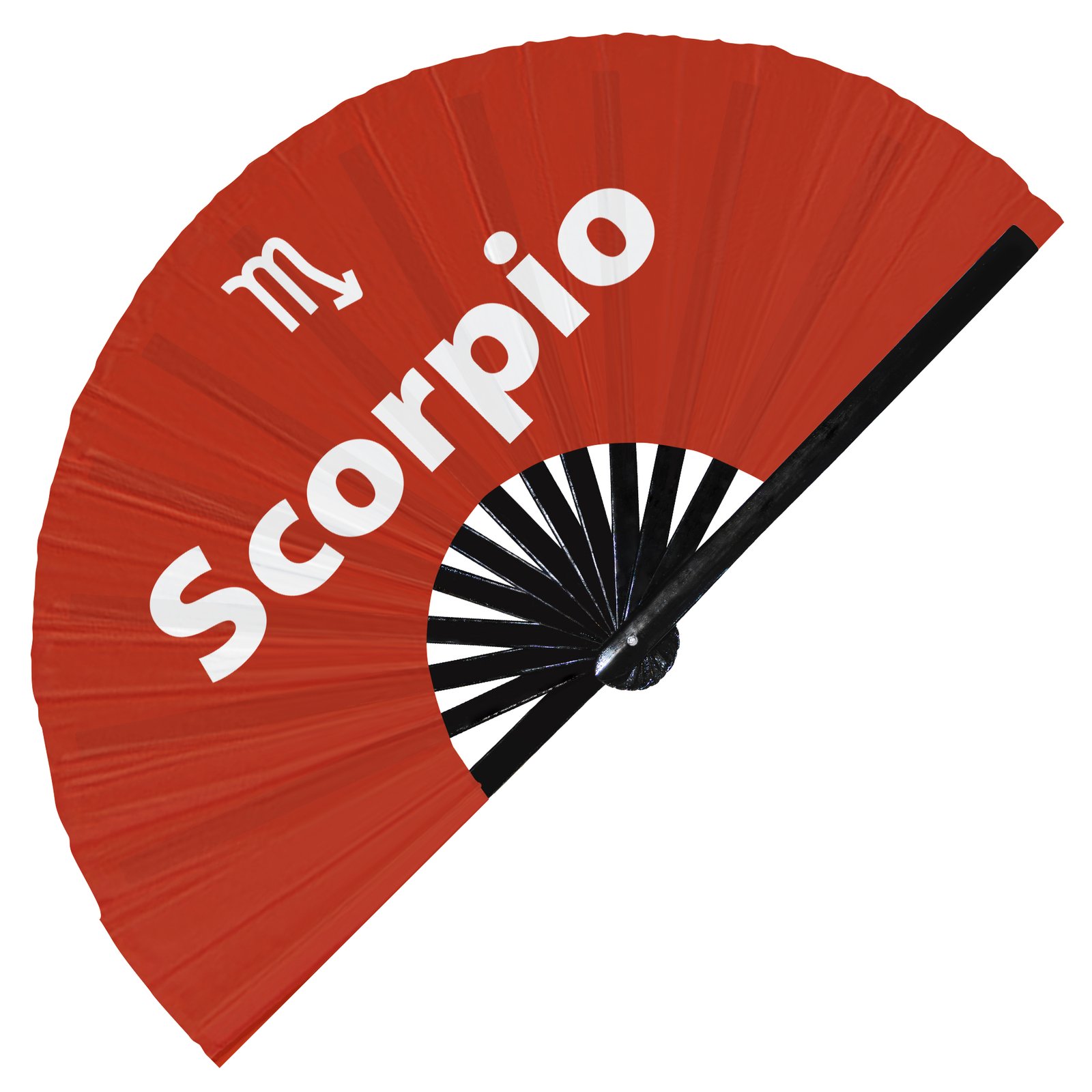 Scorpio Zodiac Sign - Clack Folding Rave & Festival Hand Fan - Image 7