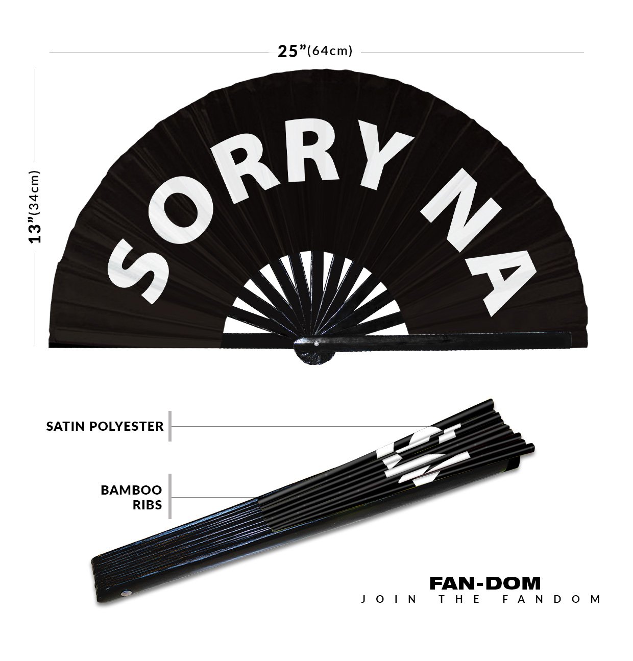 Sorry Na - Clack Folding Rave & Festival Hand Fan - Image 10