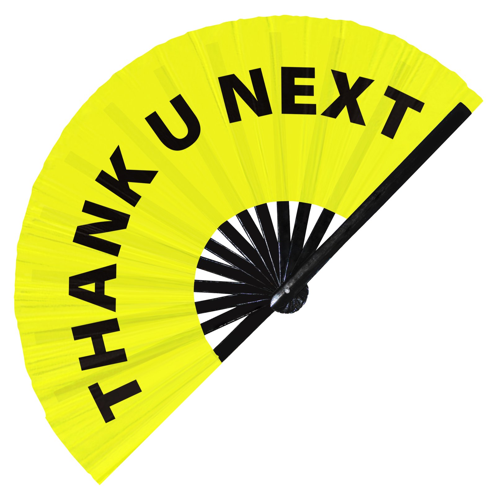 Thank U Next - Clack Folding Rave & Festival Hand Fan - Image 2