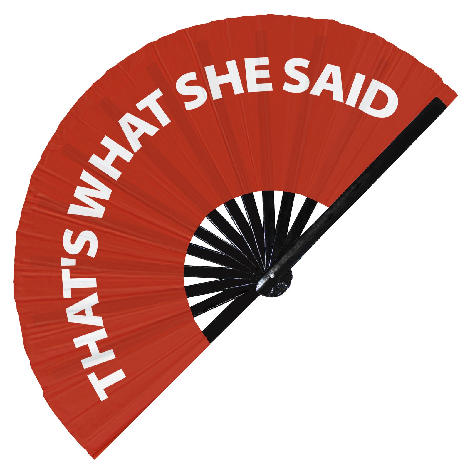 That's What She Said - Clack Folding Rave & Festival Hand Fan - Image 8