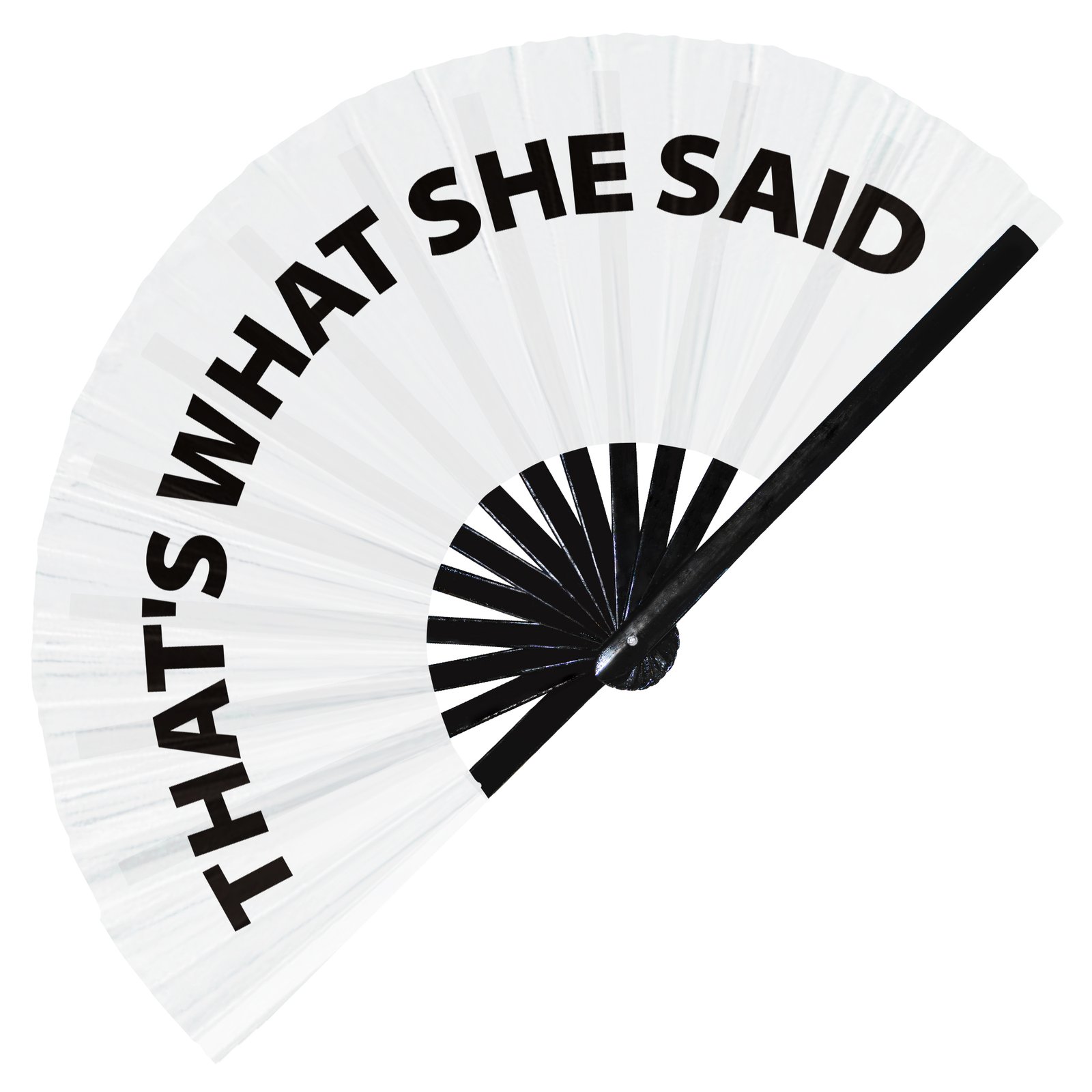 That's What She Said - Clack Folding Rave & Festival Hand Fan - Image 9