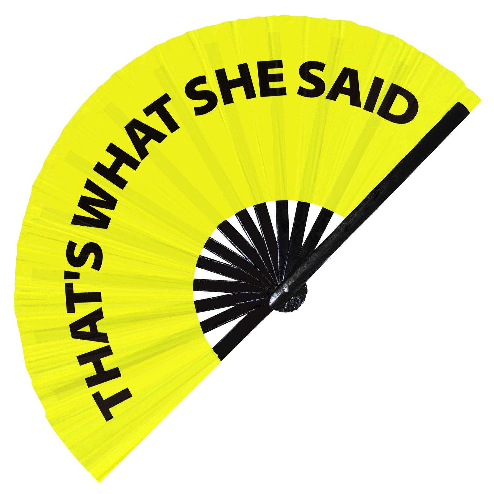 That's What She Said - Clack Folding Rave & Festival Hand Fan - Image 2