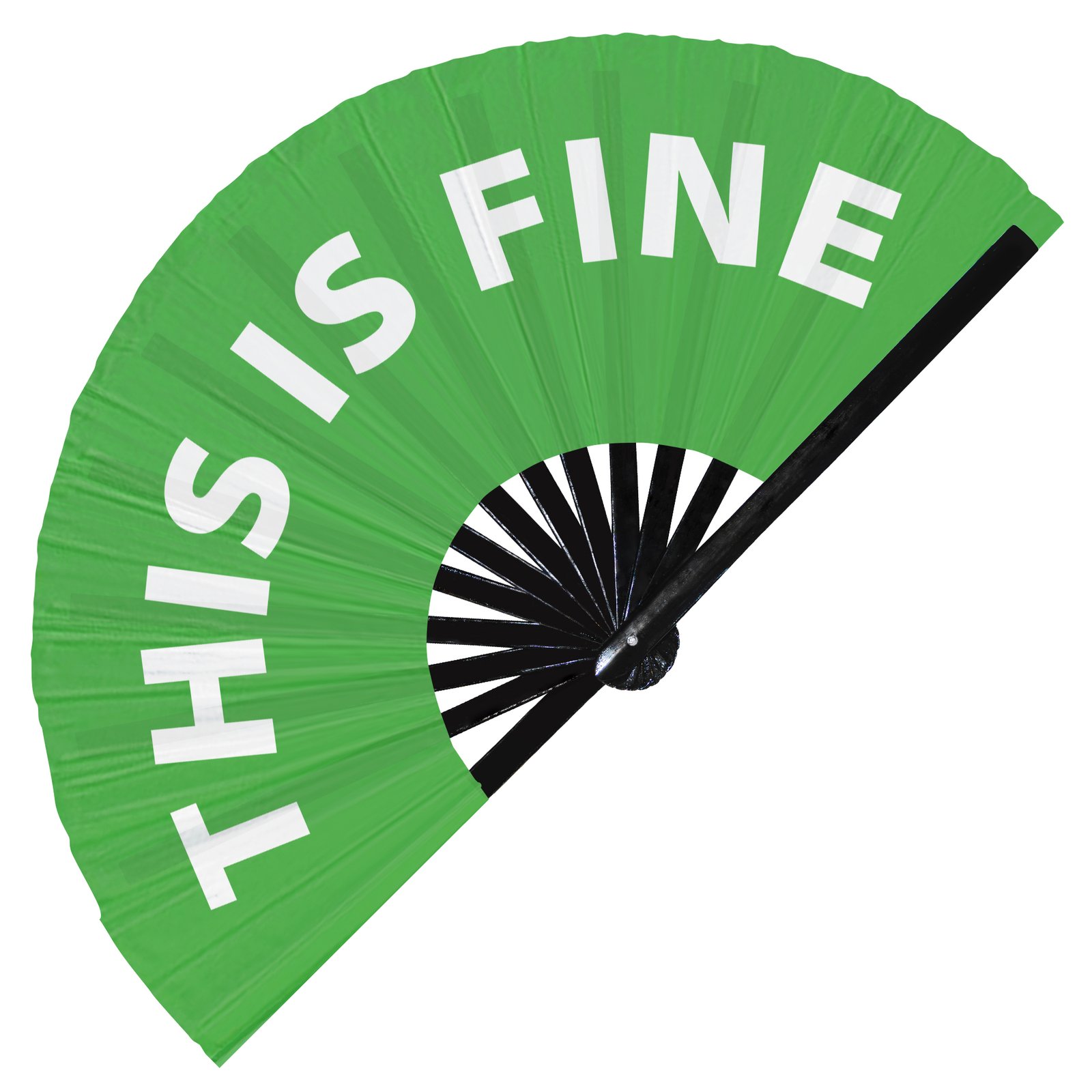 This is Fine - Clack Folding Rave & Festival Hand Fan - Image 5