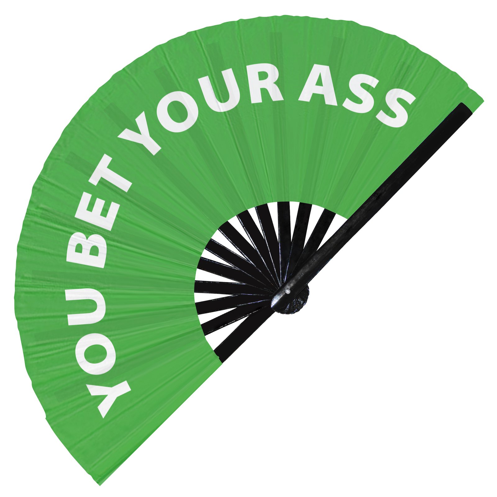 You Bet Your Ass - Clack Folding Rave & Festival Hand Fan - Image 5