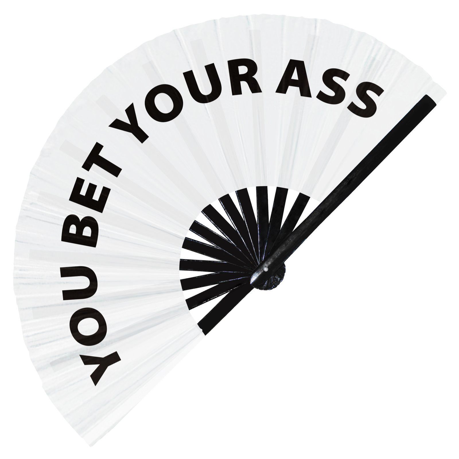 You Bet Your Ass - Clack Folding Rave & Festival Hand Fan - Image 9