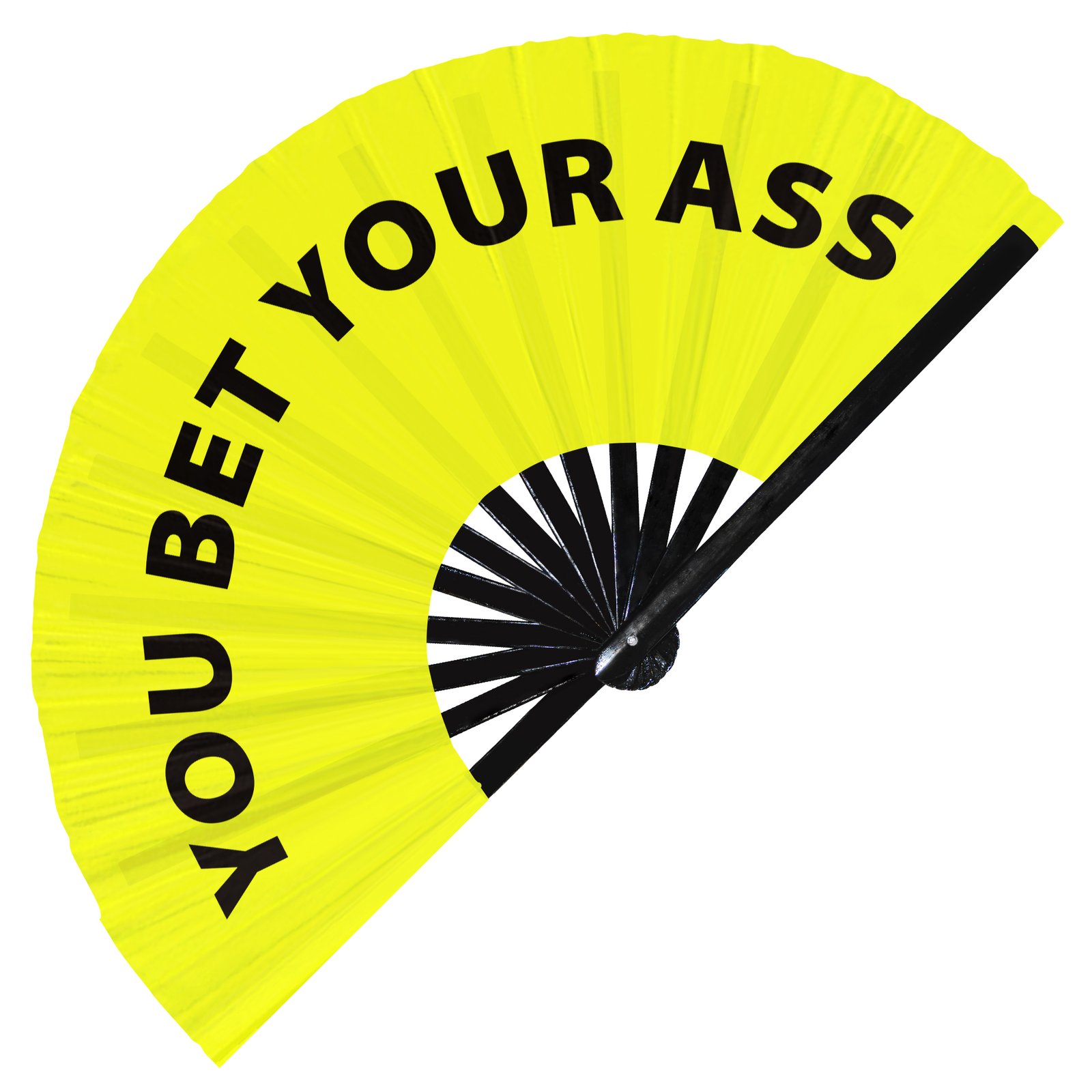 You Bet Your Ass - Clack Folding Rave & Festival Hand Fan - Image 2