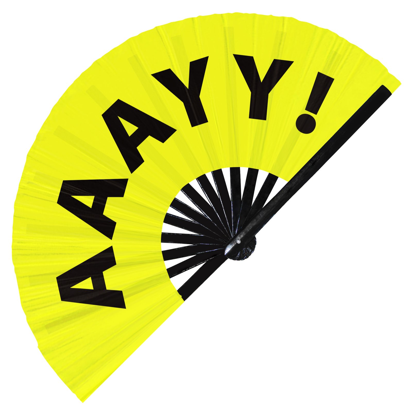 aaayy! - Clack Folding Rave & Festival Hand Fan - Image 10