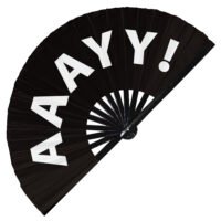 aaayy! - Clack Folding Rave & Festival Hand Fan