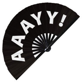 aaayy! - Clack Folding Rave & Festival Hand Fan