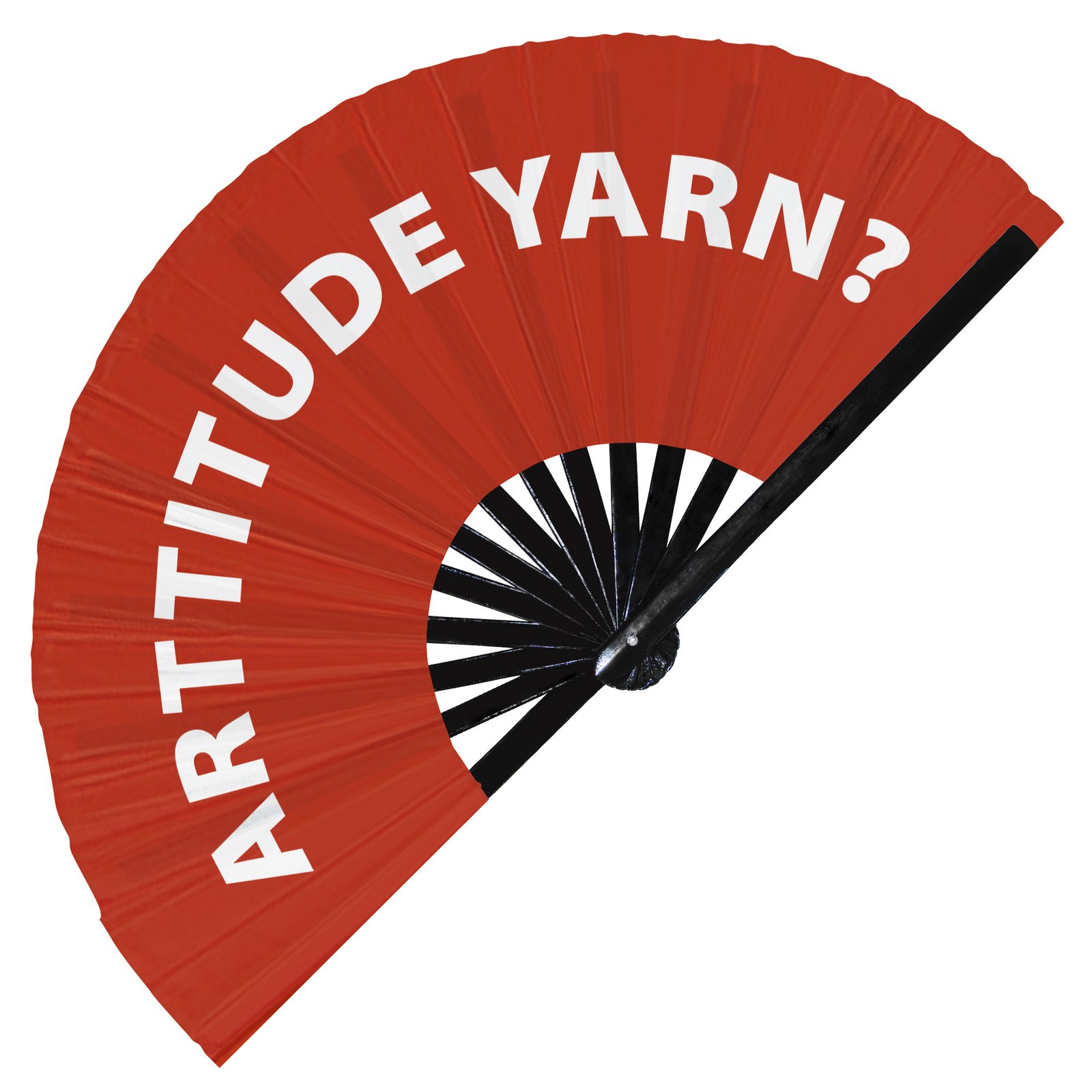 Arttitude yarn? - Clack Folding Rave & Festival Hand Fan - Image 7