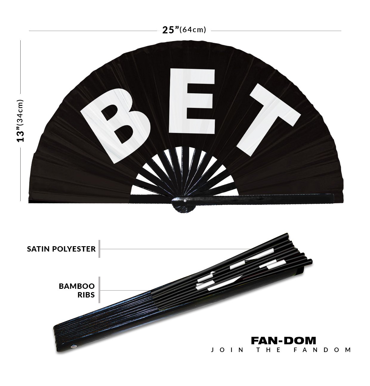 Bet - Clack Folding Rave & Festival Hand Fan - Image 10