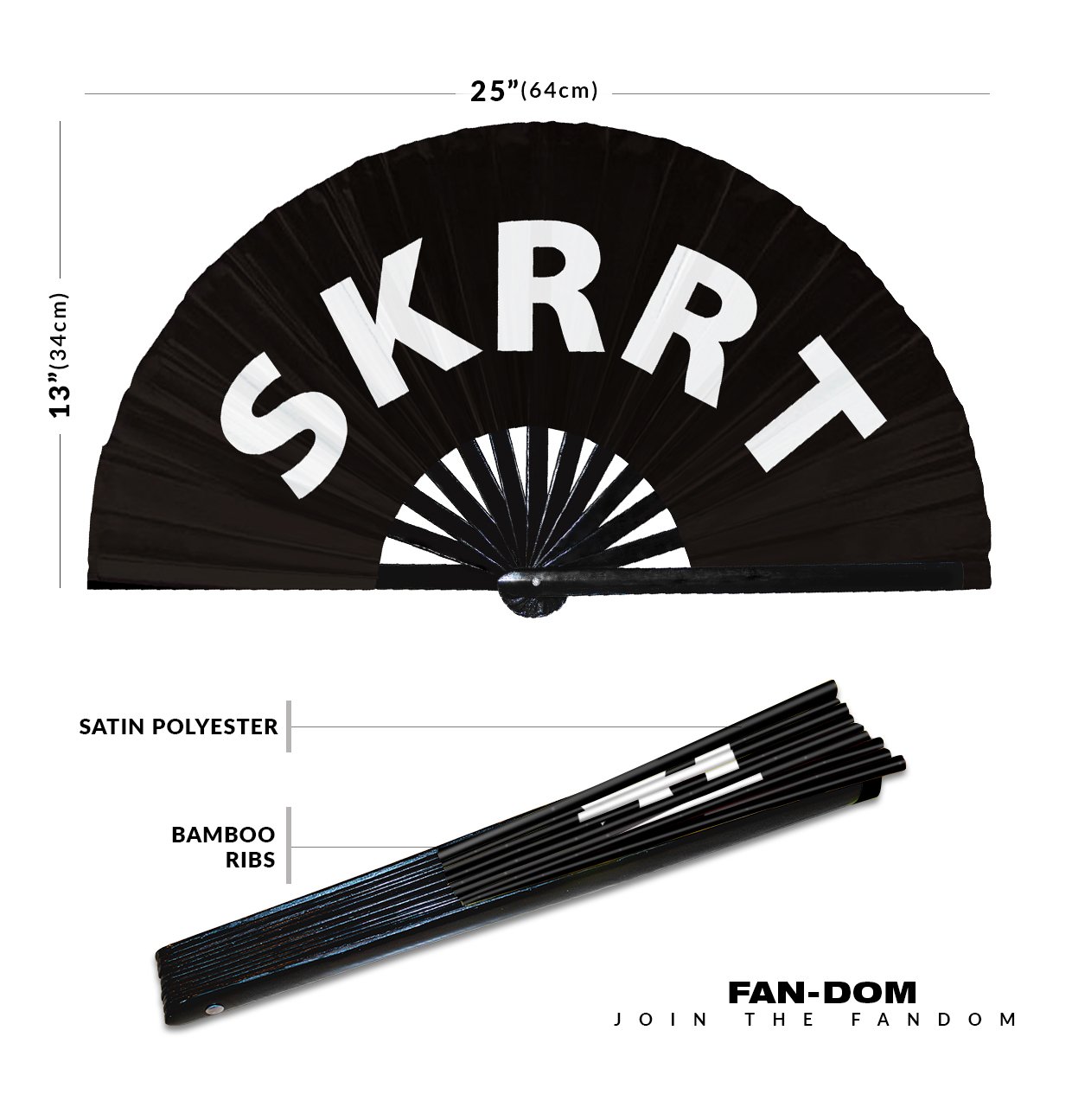 Skrrt - Clack Folding Rave & Festival Hand Fan - Image 2