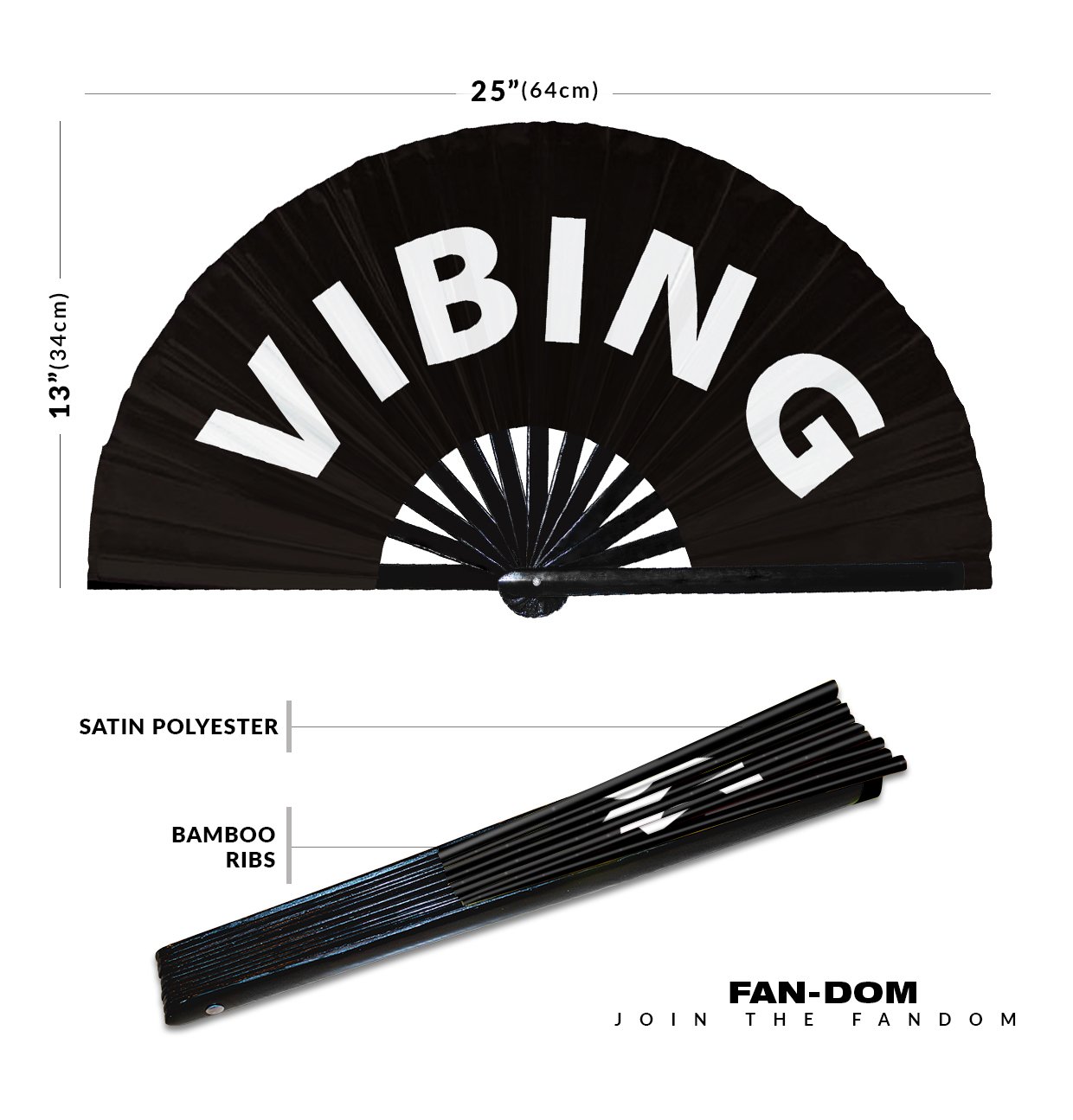 Vibing - Clack Folding Rave & Festival Hand Fan - Image 10
