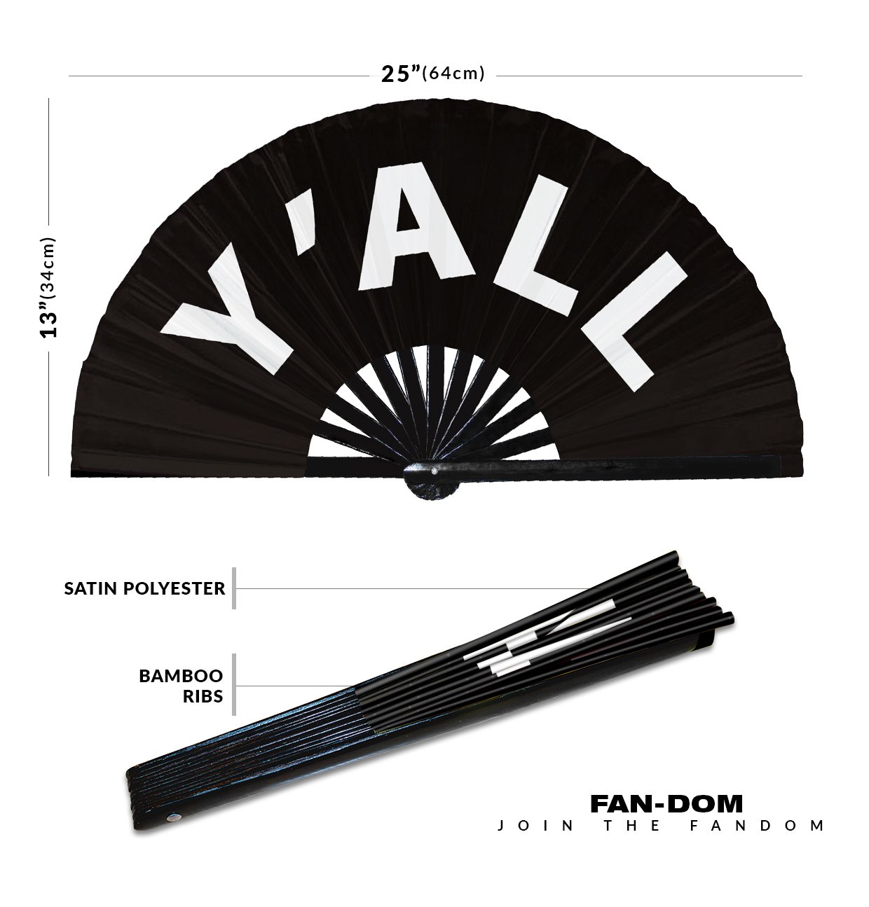Y’all - Clack Folding Rave & Festival Hand Fan - Image 10