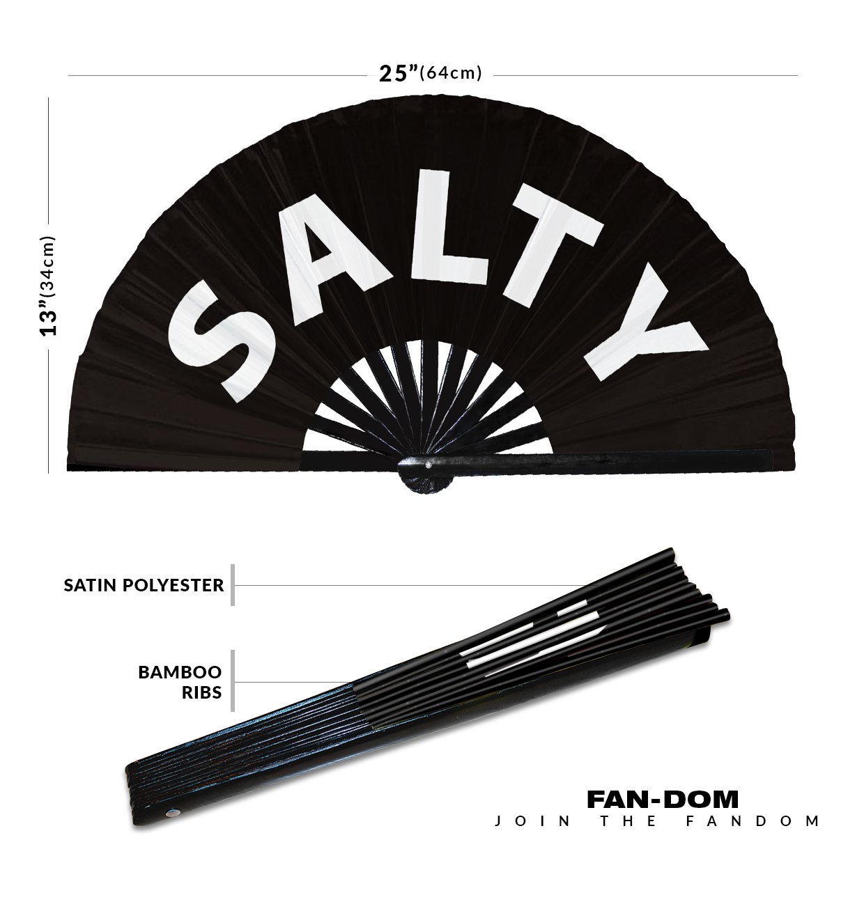 Salty - Clack Folding Rave & Festival Hand Fan - Image 10