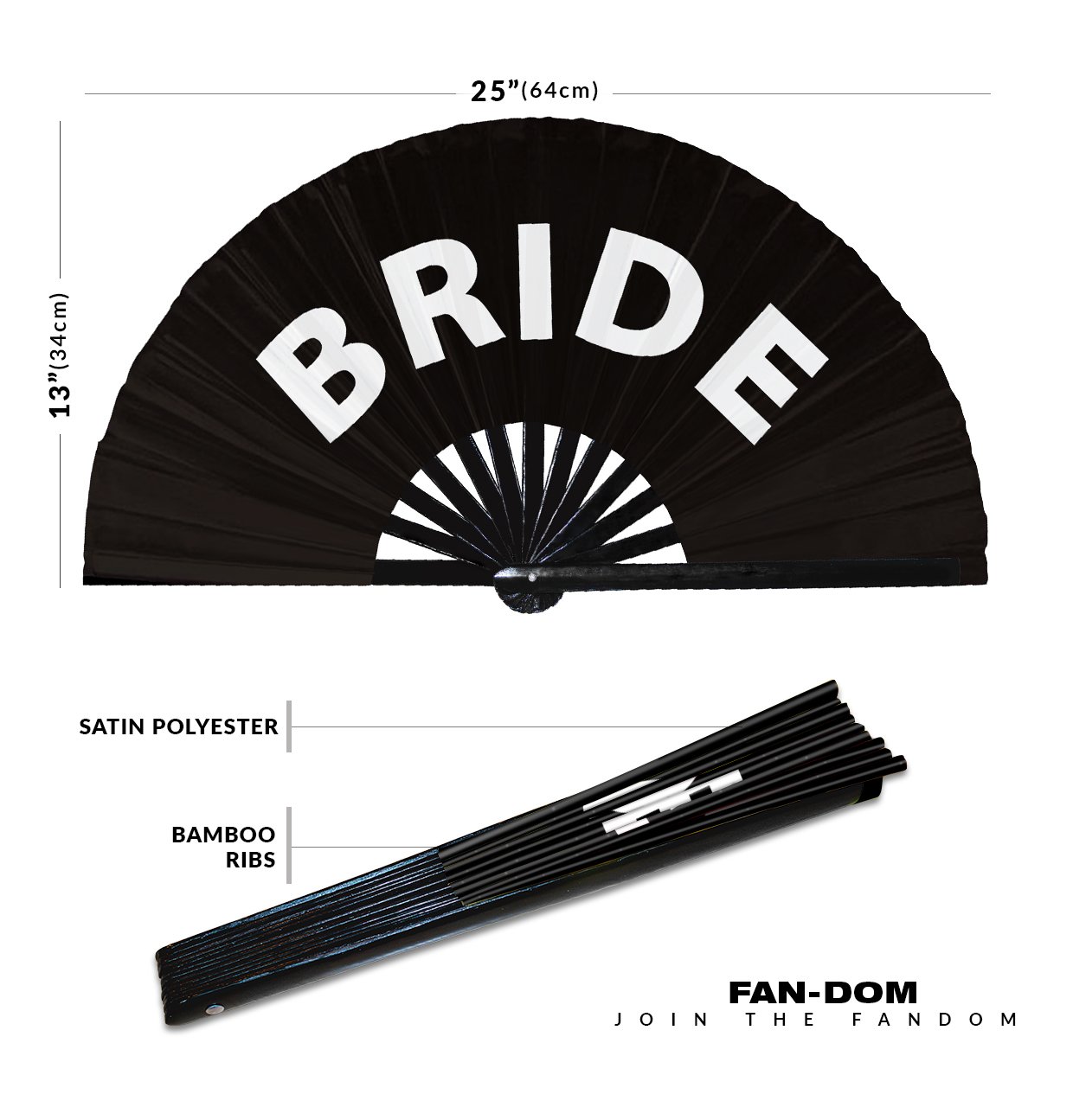 Bride - Clack Folding Rave & Festival Hand Fan - Image 10
