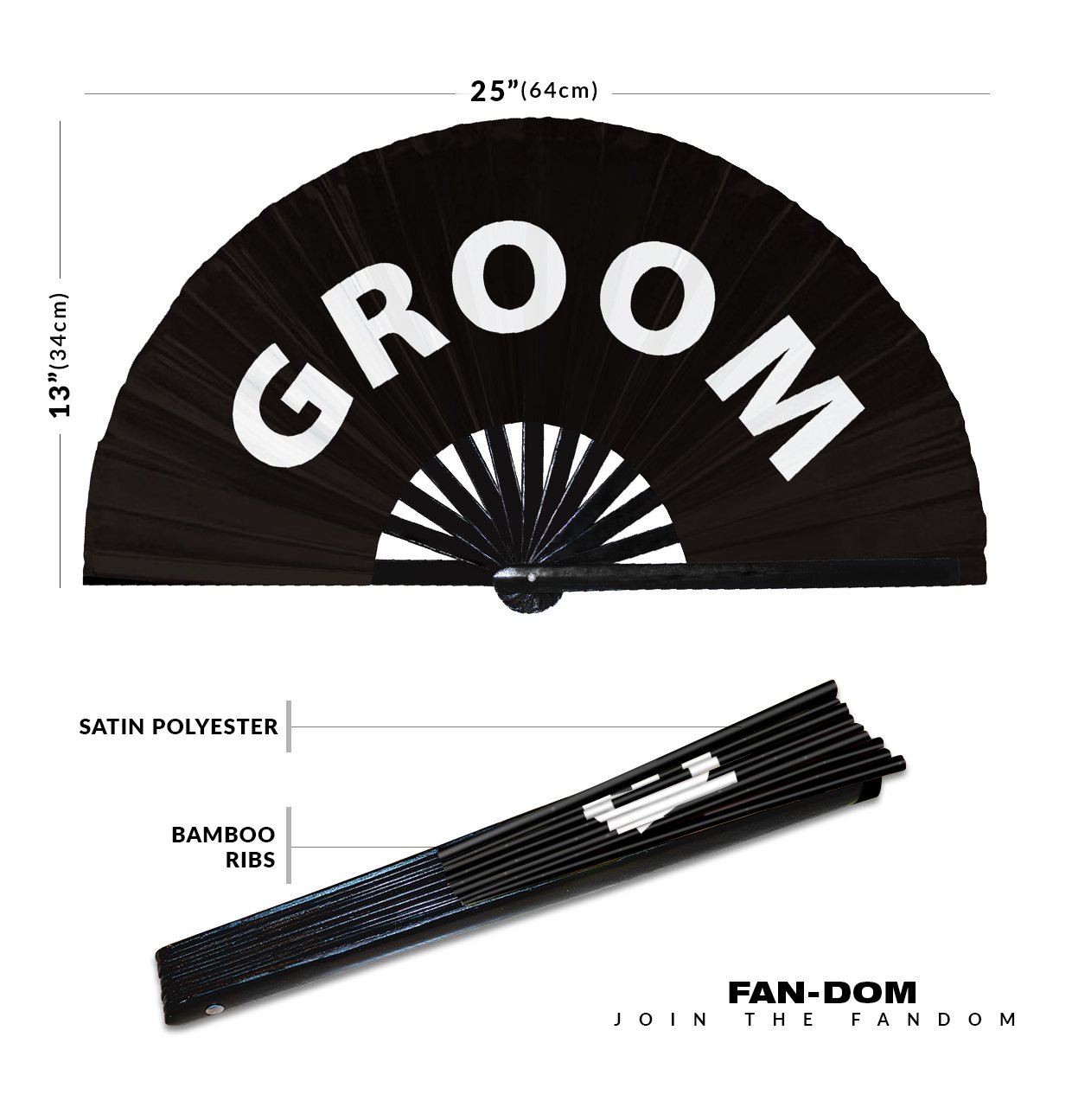 Groom - Clack Folding Rave & Festival Hand Fan - Image 10