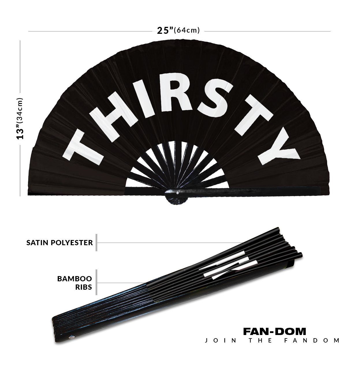 Thirsty - Clack Folding Rave & Festival Hand Fan - Image 10