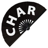 Char - Clack Folding Rave & Festival Hand Fan