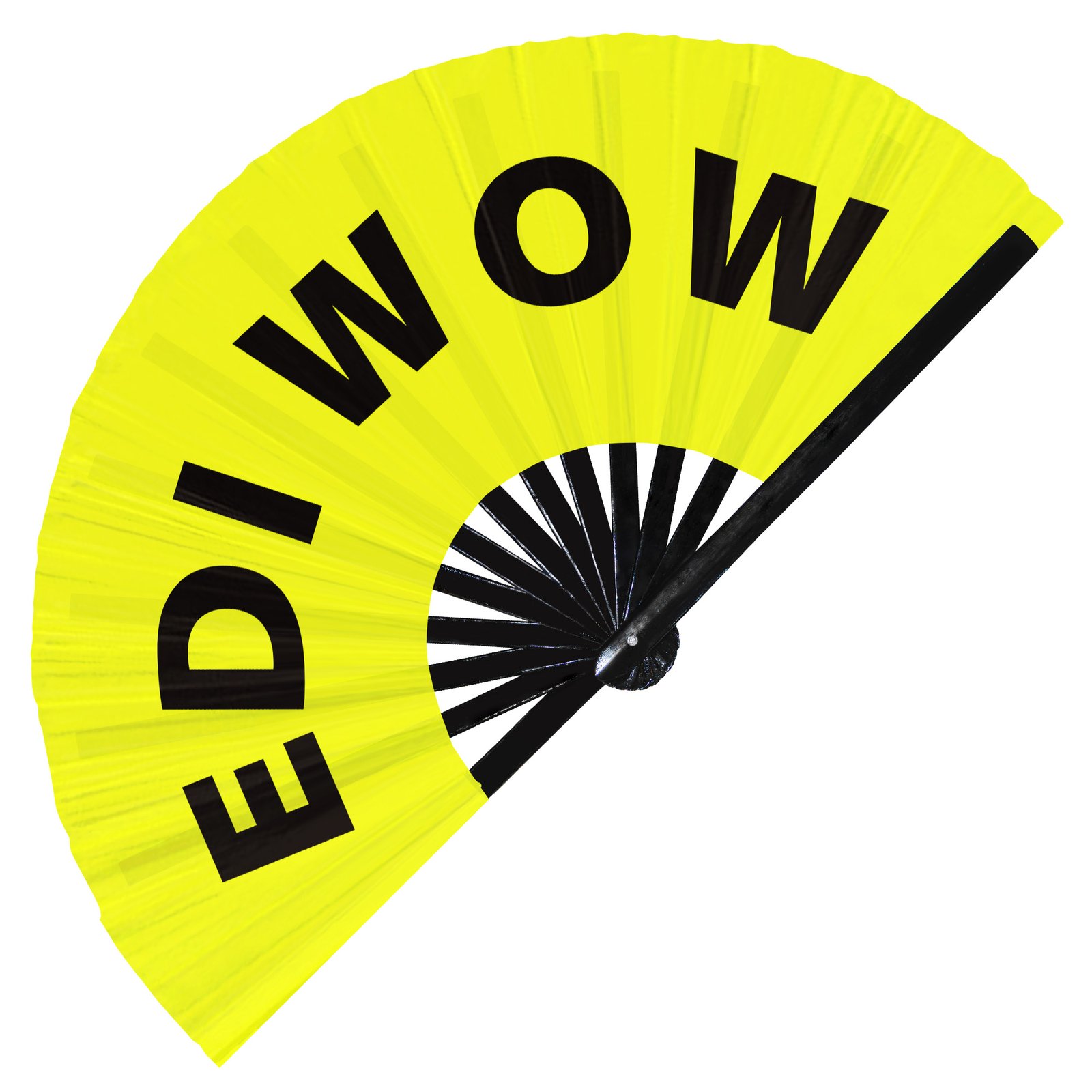 Edi wow - Clack Folding Rave & Festival Hand Fan - Image 9