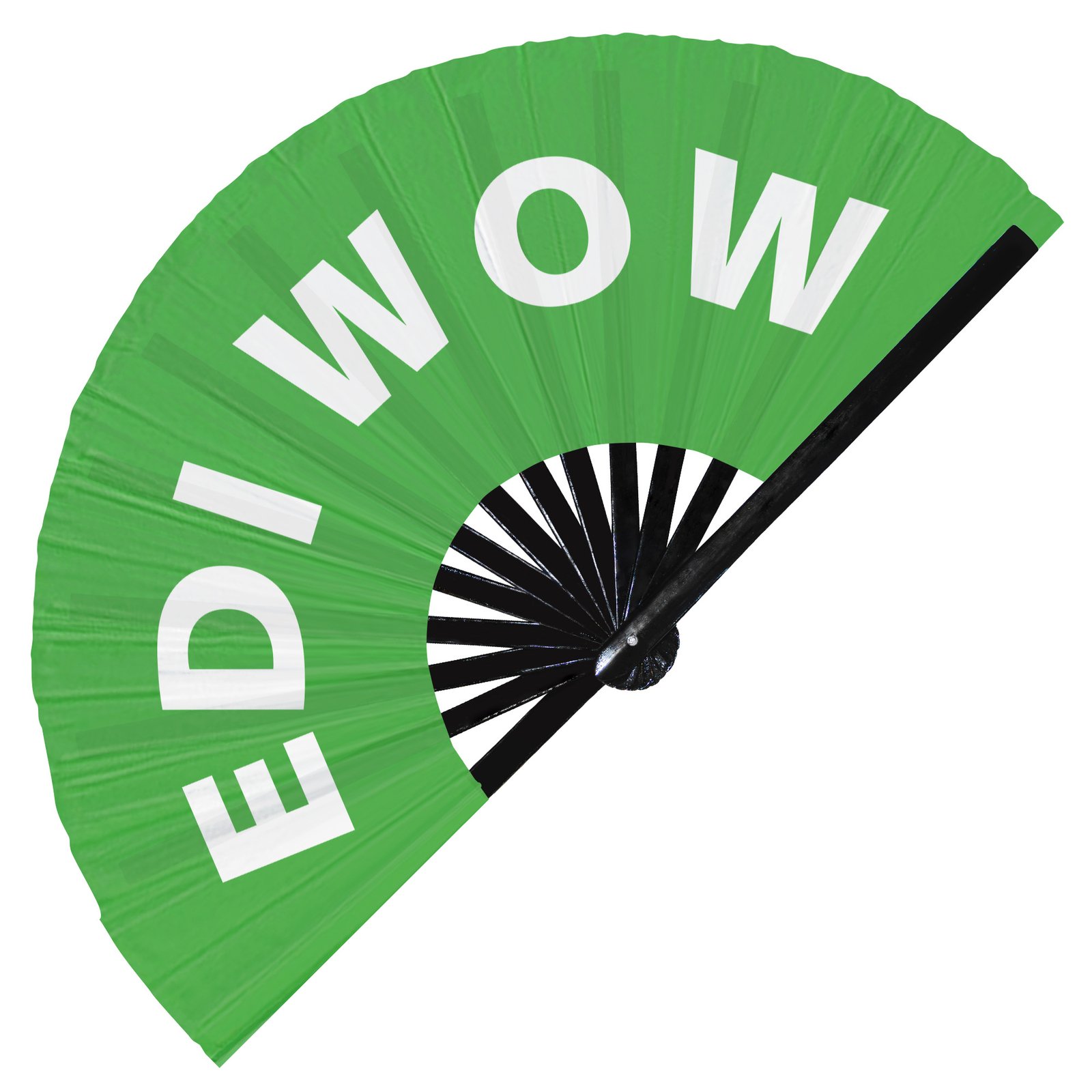 Edi wow - Clack Folding Rave & Festival Hand Fan - Image 4