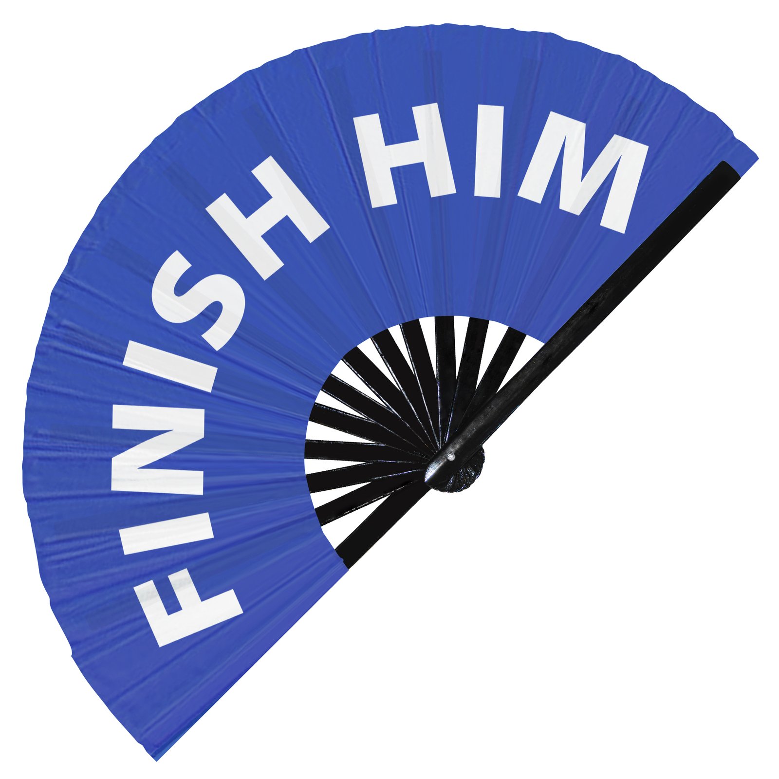 Finish him - Clack Folding Rave & Festival Hand Fan - Image 4