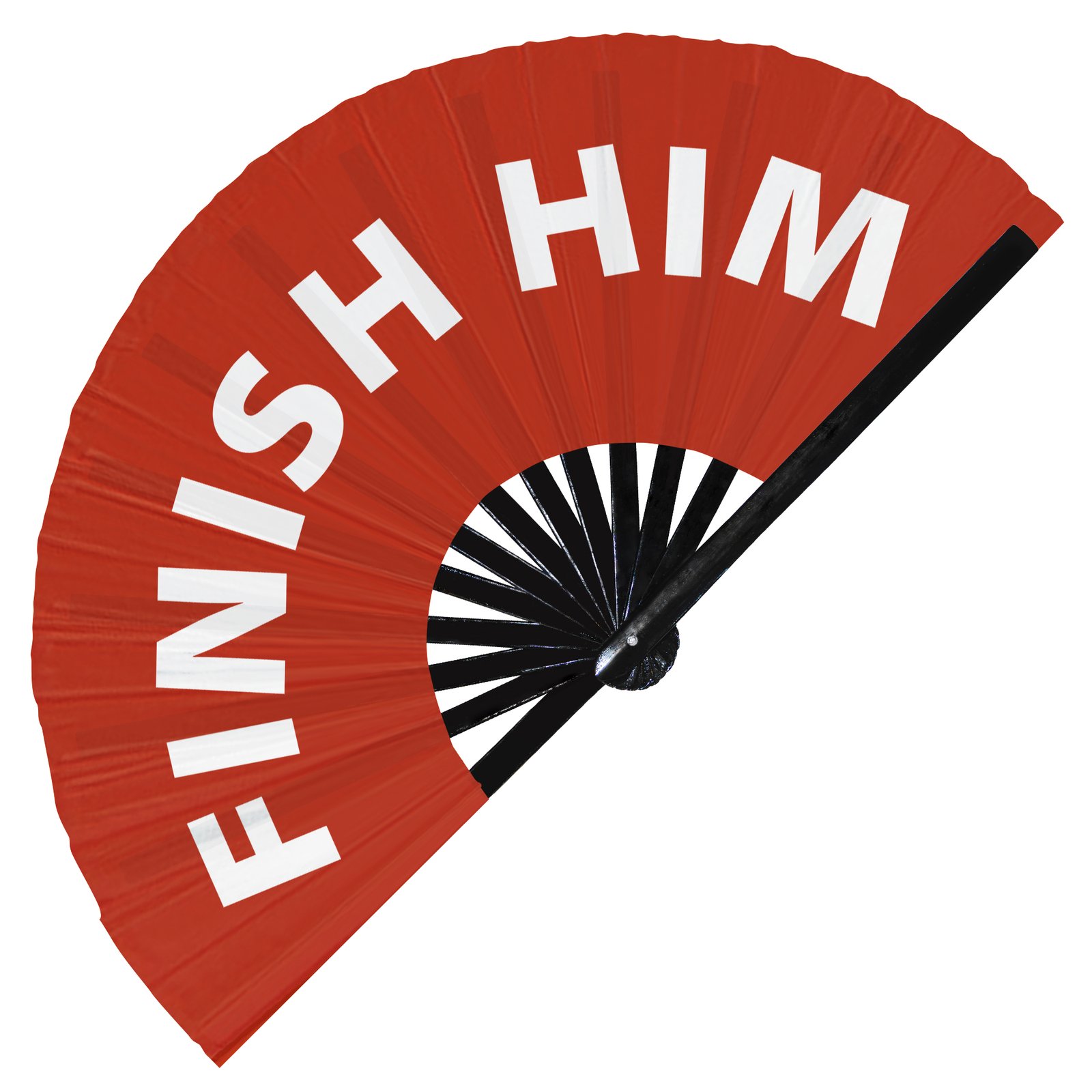 Finish him - Clack Folding Rave & Festival Hand Fan - Image 8