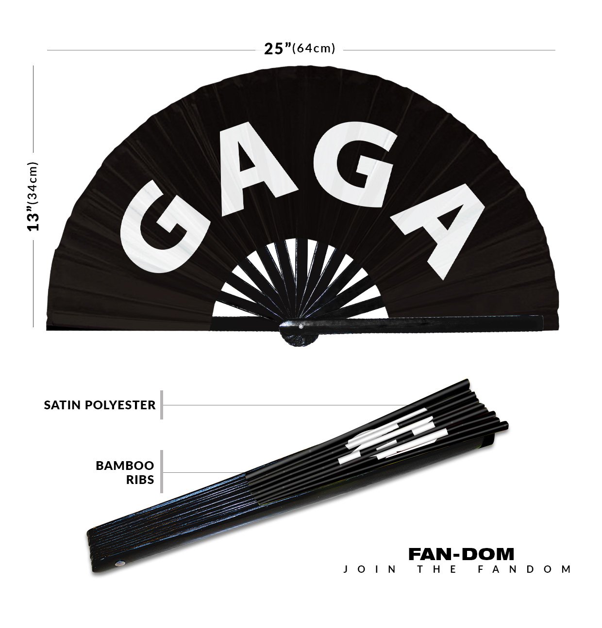 Gaga - Clack Folding Rave & Festival Hand Fan - Image 10