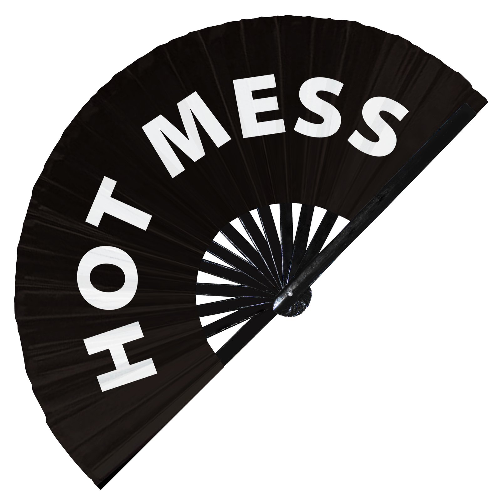 Hot mess - Clack Folding Rave & Festival Hand Fan