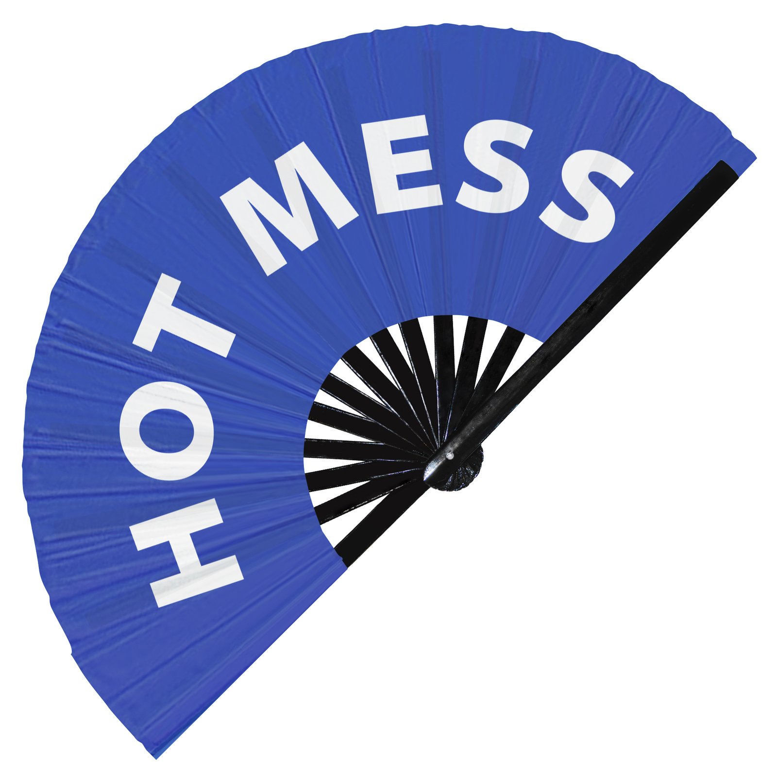 Hot mess - Clack Folding Rave & Festival Hand Fan - Image 4