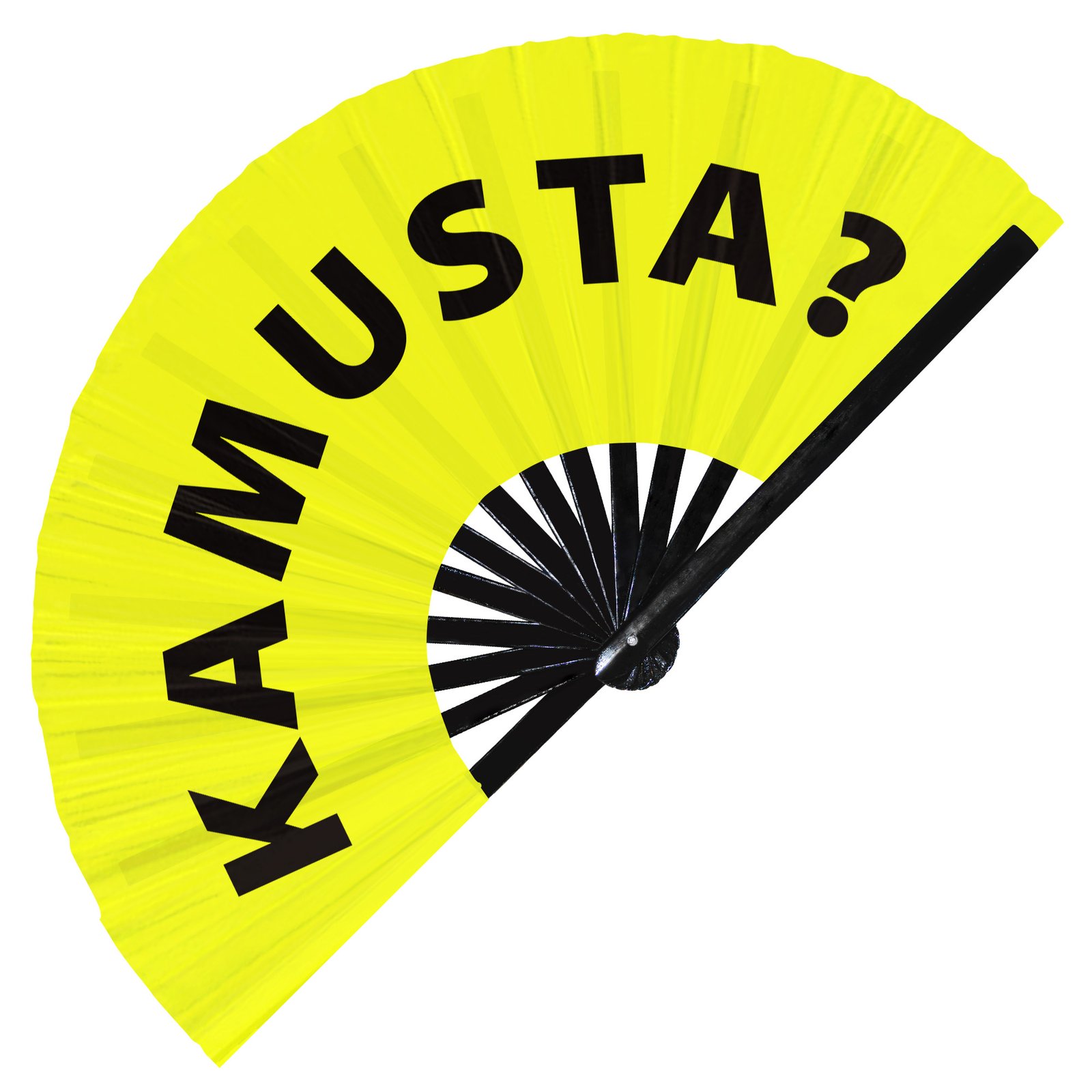 Kamusta? - Clack Folding Rave & Festival Hand Fan - Image 9