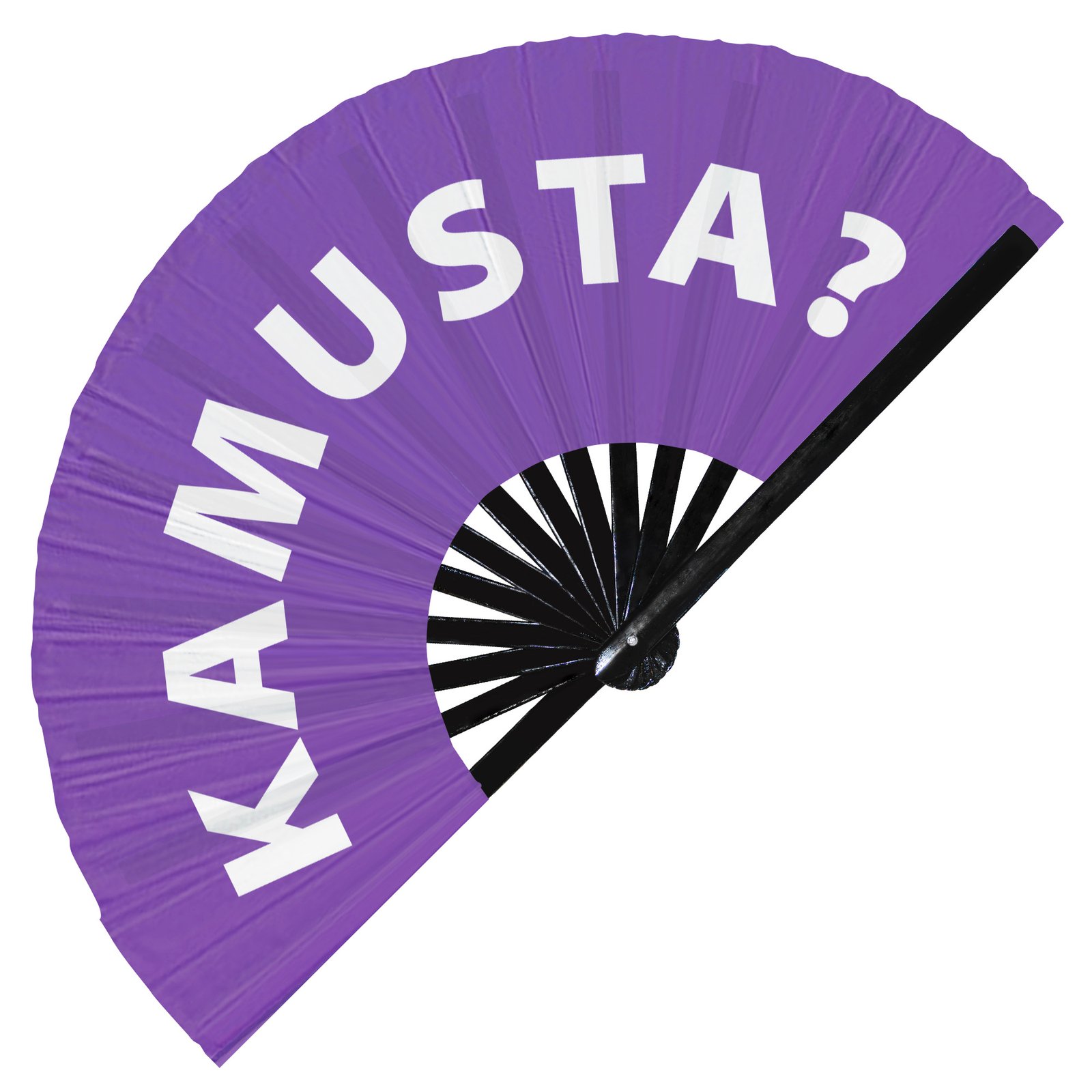 Kamusta? - Clack Folding Rave & Festival Hand Fan - Image 6