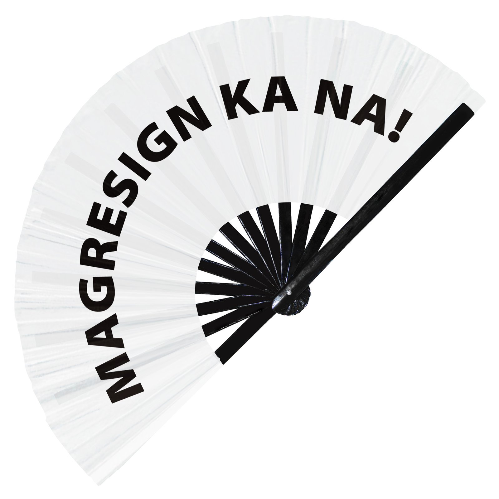 Magresign ka na! - Clack Folding Rave & Festival Hand Fan - Image 8