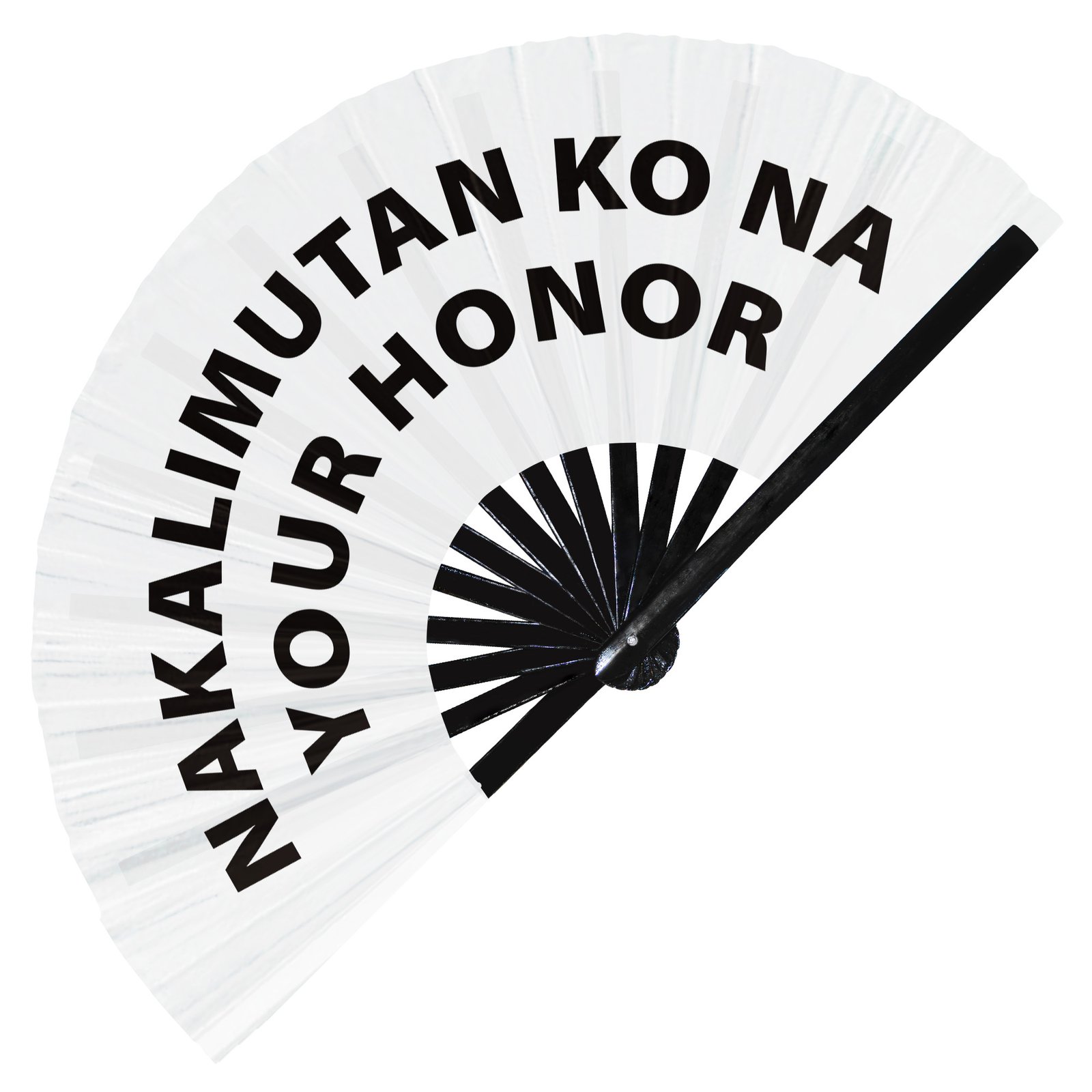 Nakalimutan ko na your honor - Clack Folding Rave & Festival Hand Fan - Image 8