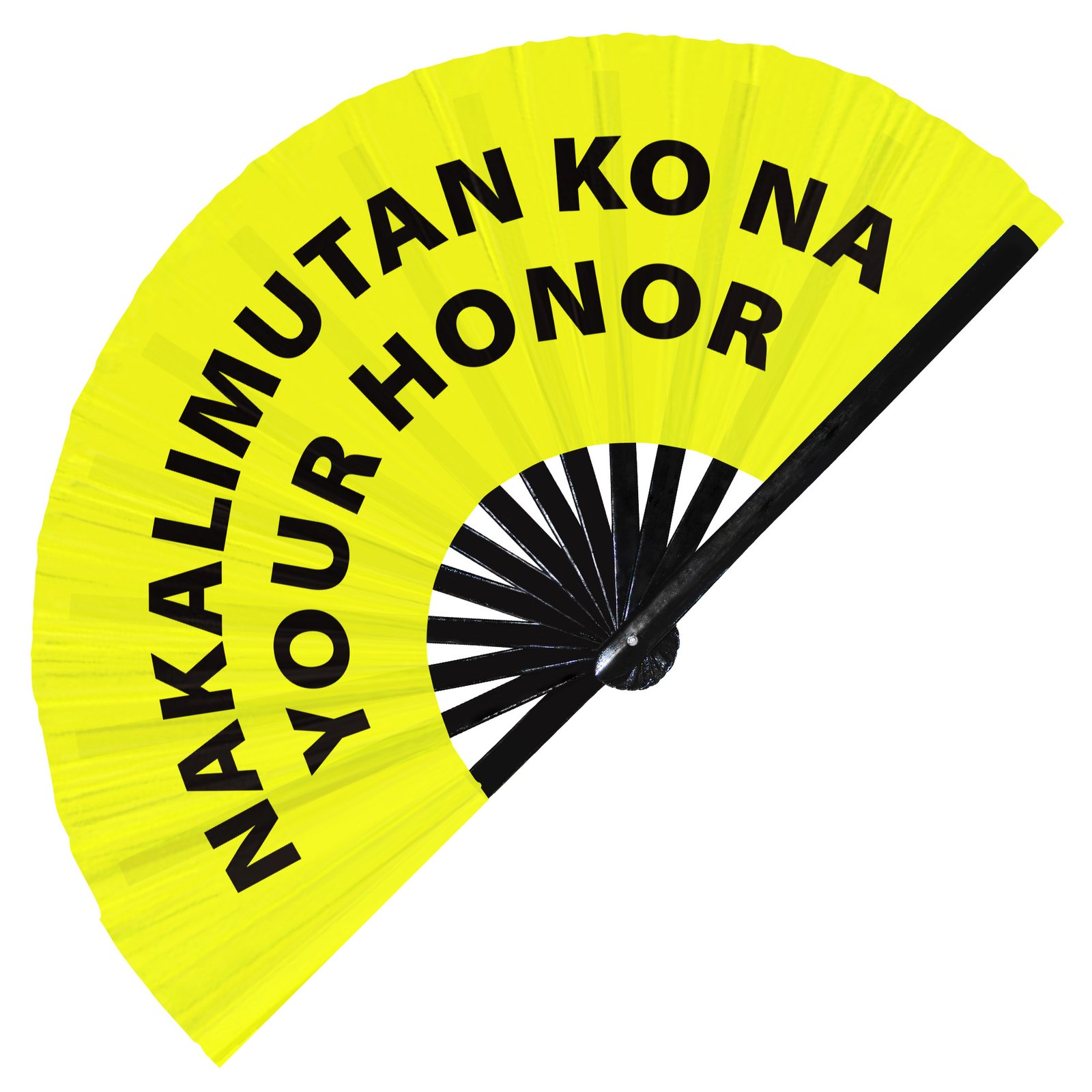 Nakalimutan ko na your honor - Clack Folding Rave & Festival Hand Fan - Image 9