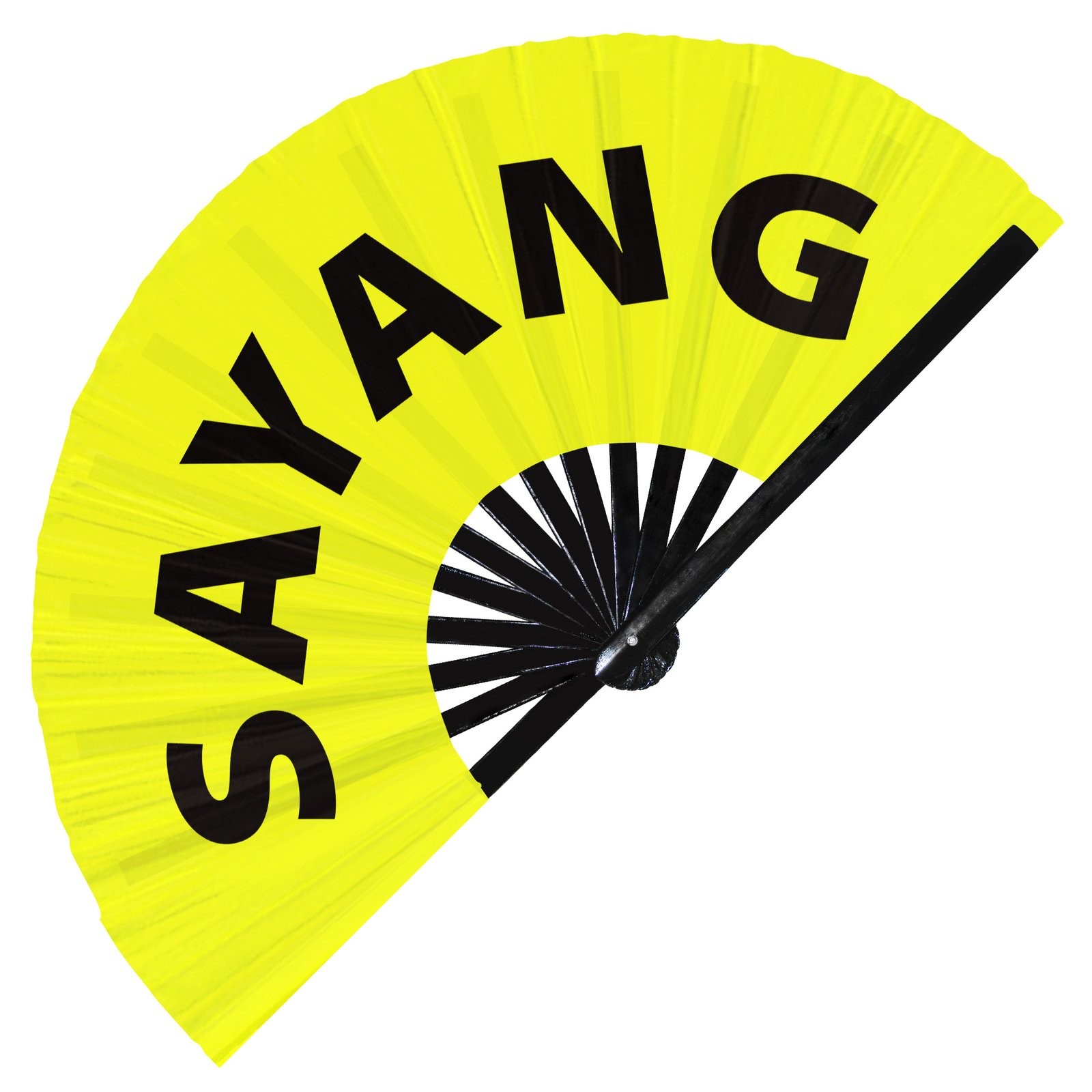 Sayang - Clack Folding Rave & Festival Hand Fan - Image 9