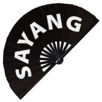 Sayang - Clack Folding Rave & Festival Hand Fan