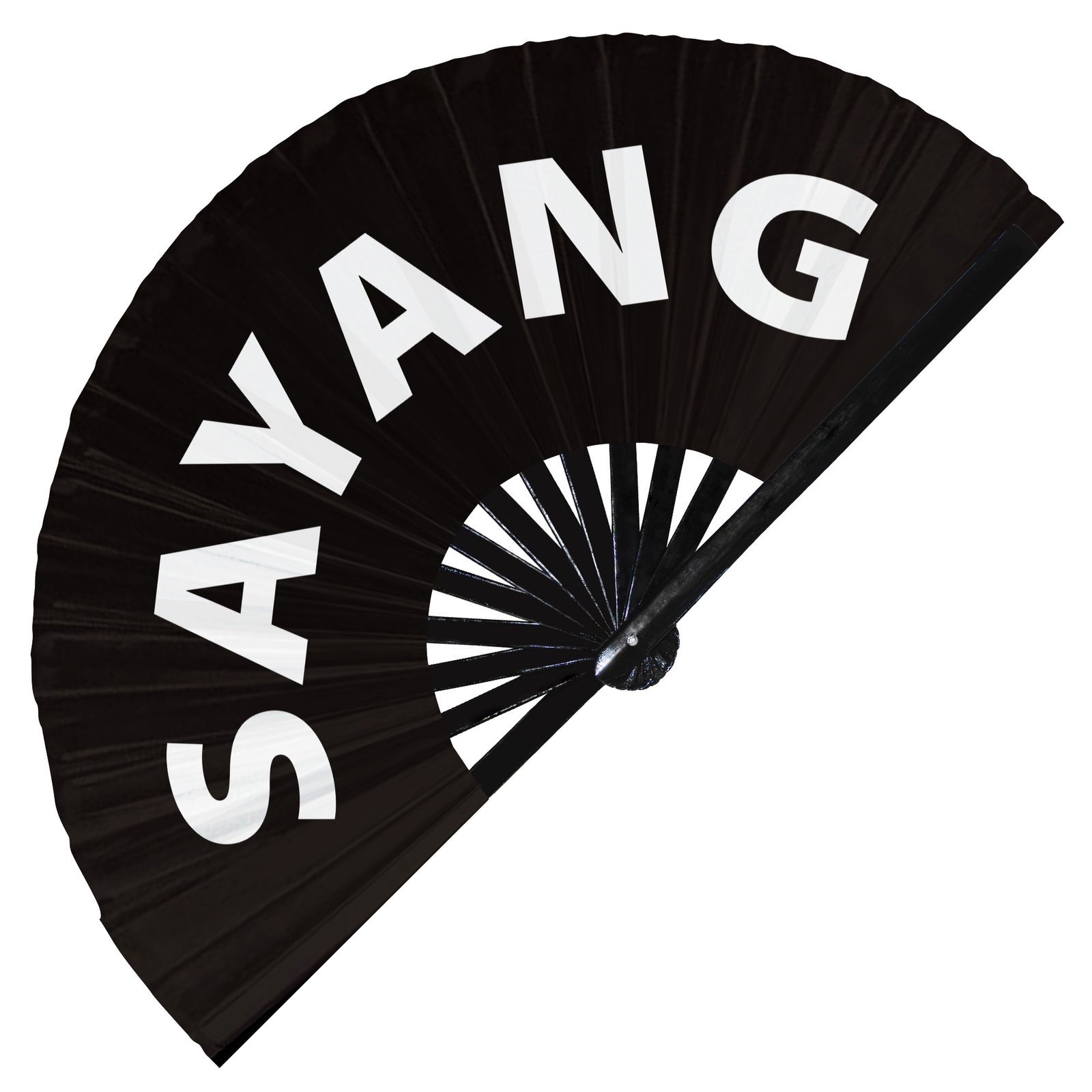 Sayang - Clack Folding Rave & Festival Hand Fan
