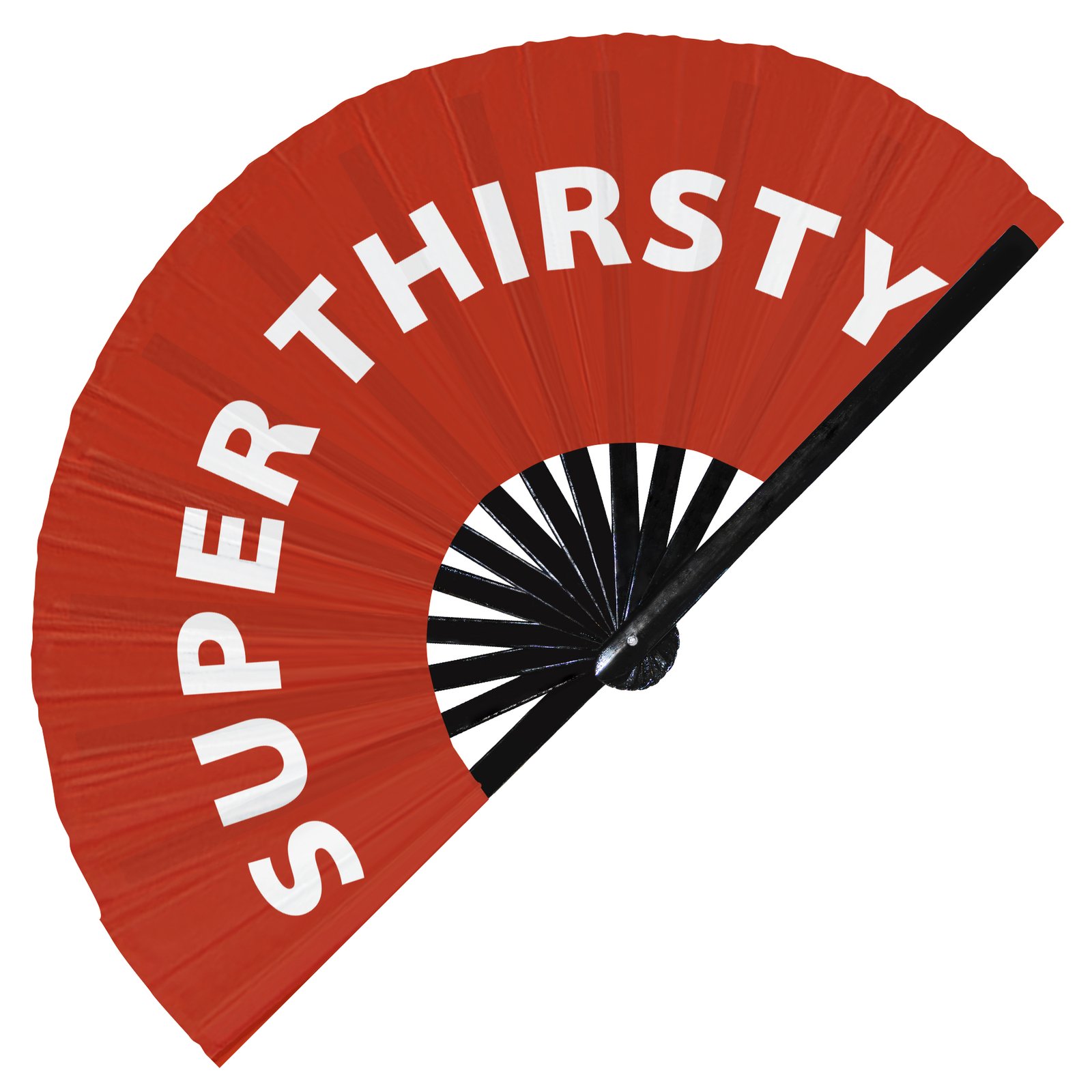 Super thirsty - Clack Folding Rave & Festival Hand Fan - Image 7