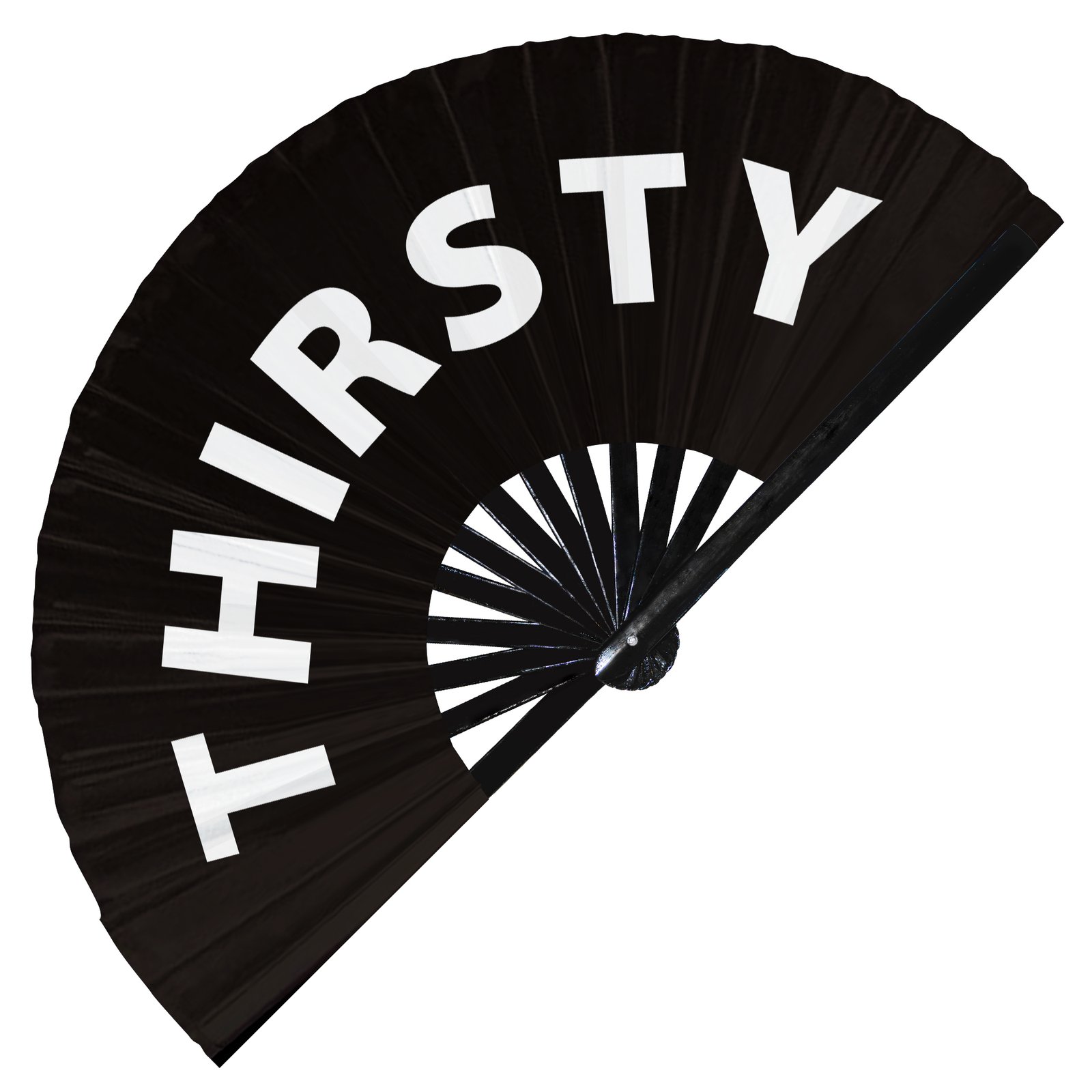 Thirsty - Clack Folding Rave & Festival Hand Fan