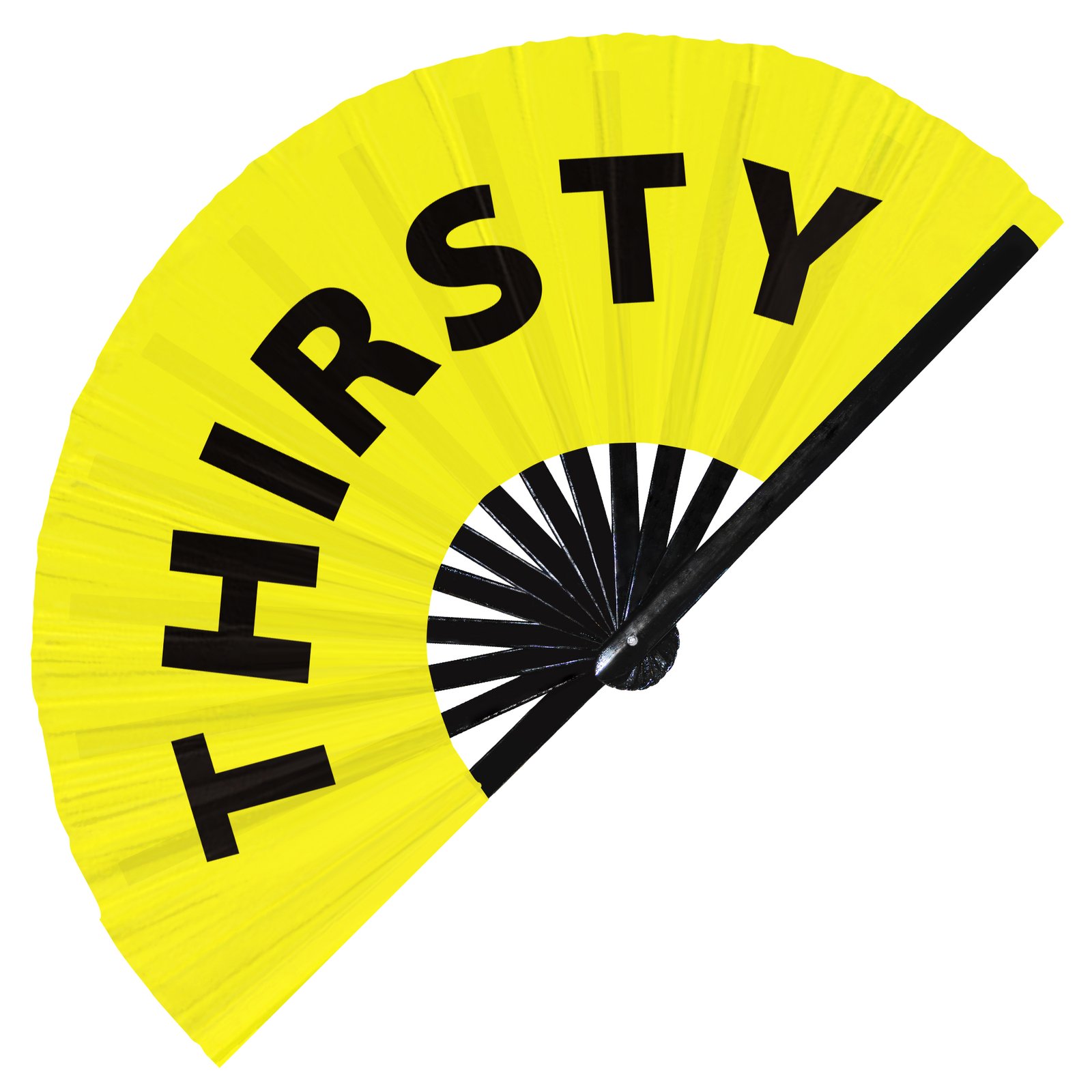 Thirsty - Clack Folding Rave & Festival Hand Fan - Image 2