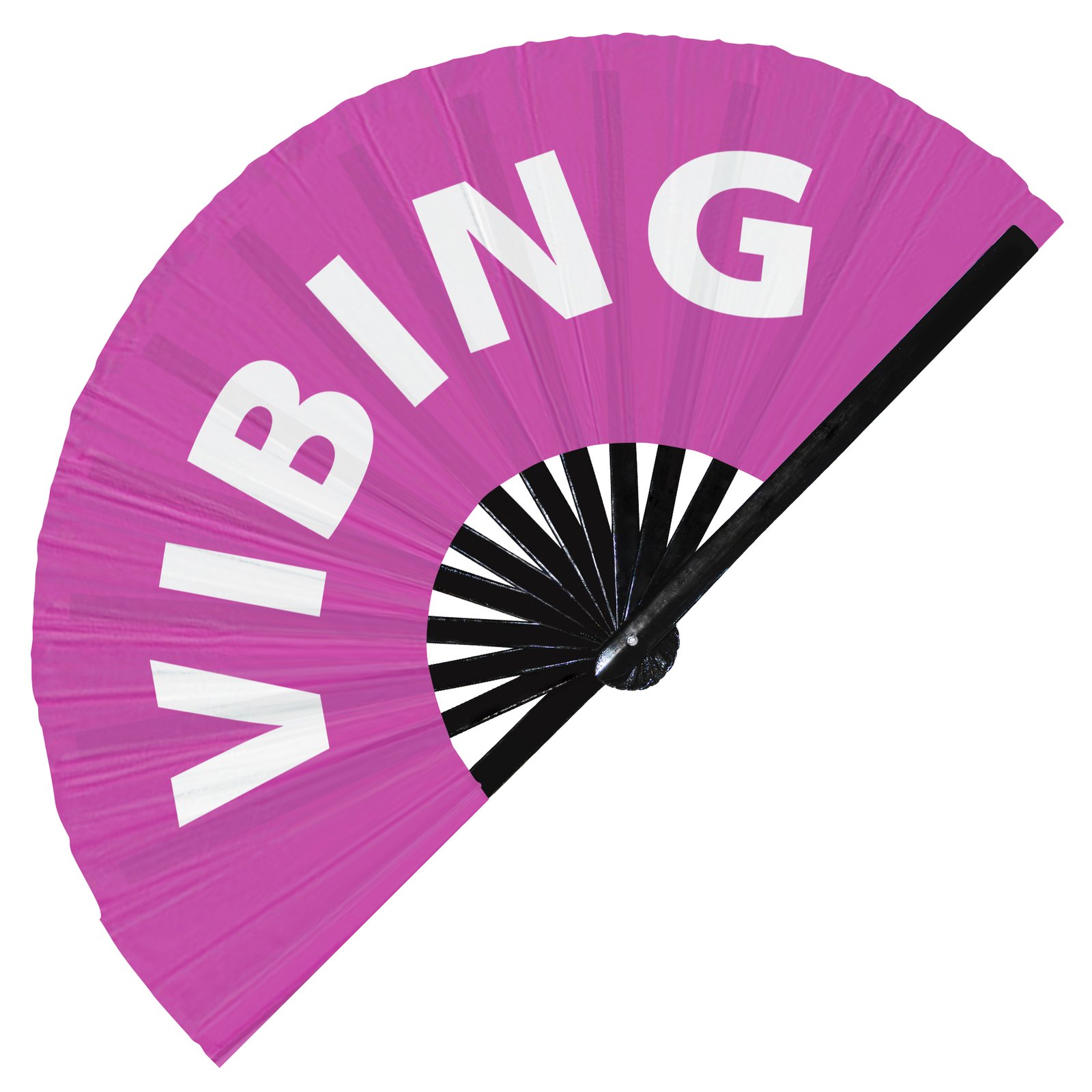 Vibing - Clack Folding Rave & Festival Hand Fan - Image 7