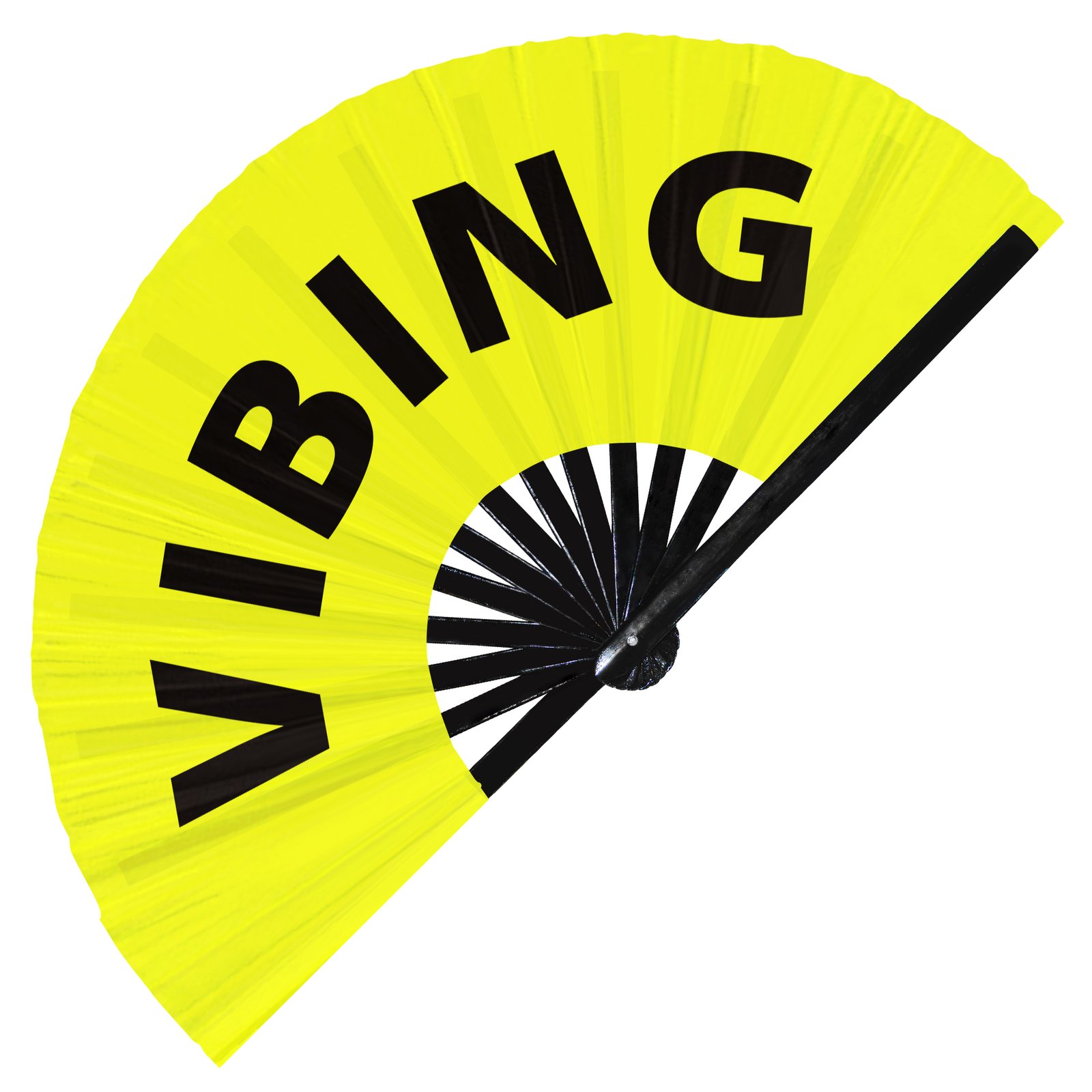 Vibing - Clack Folding Rave & Festival Hand Fan - Image 3