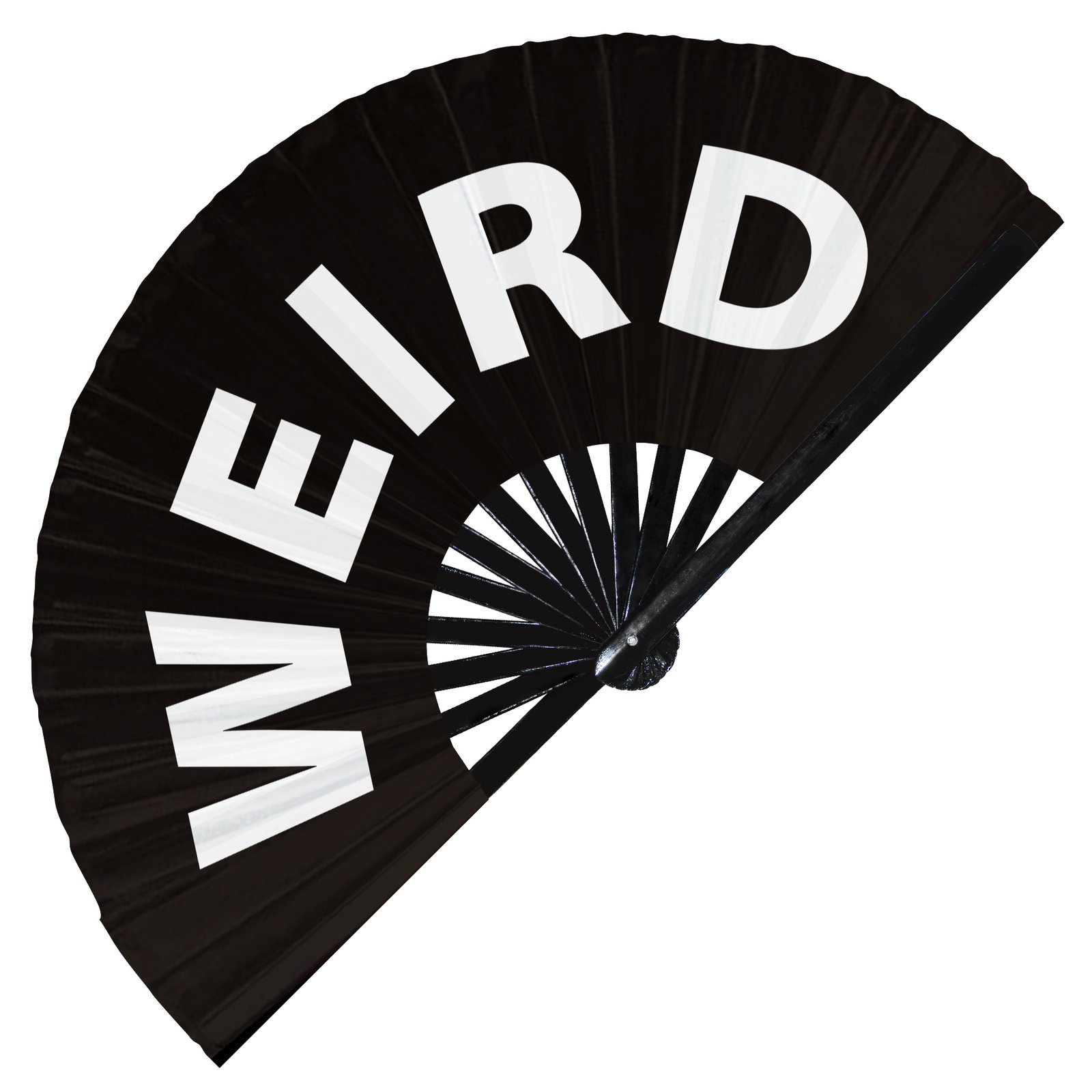 Weird - Clack Folding Rave & Festival Hand Fan